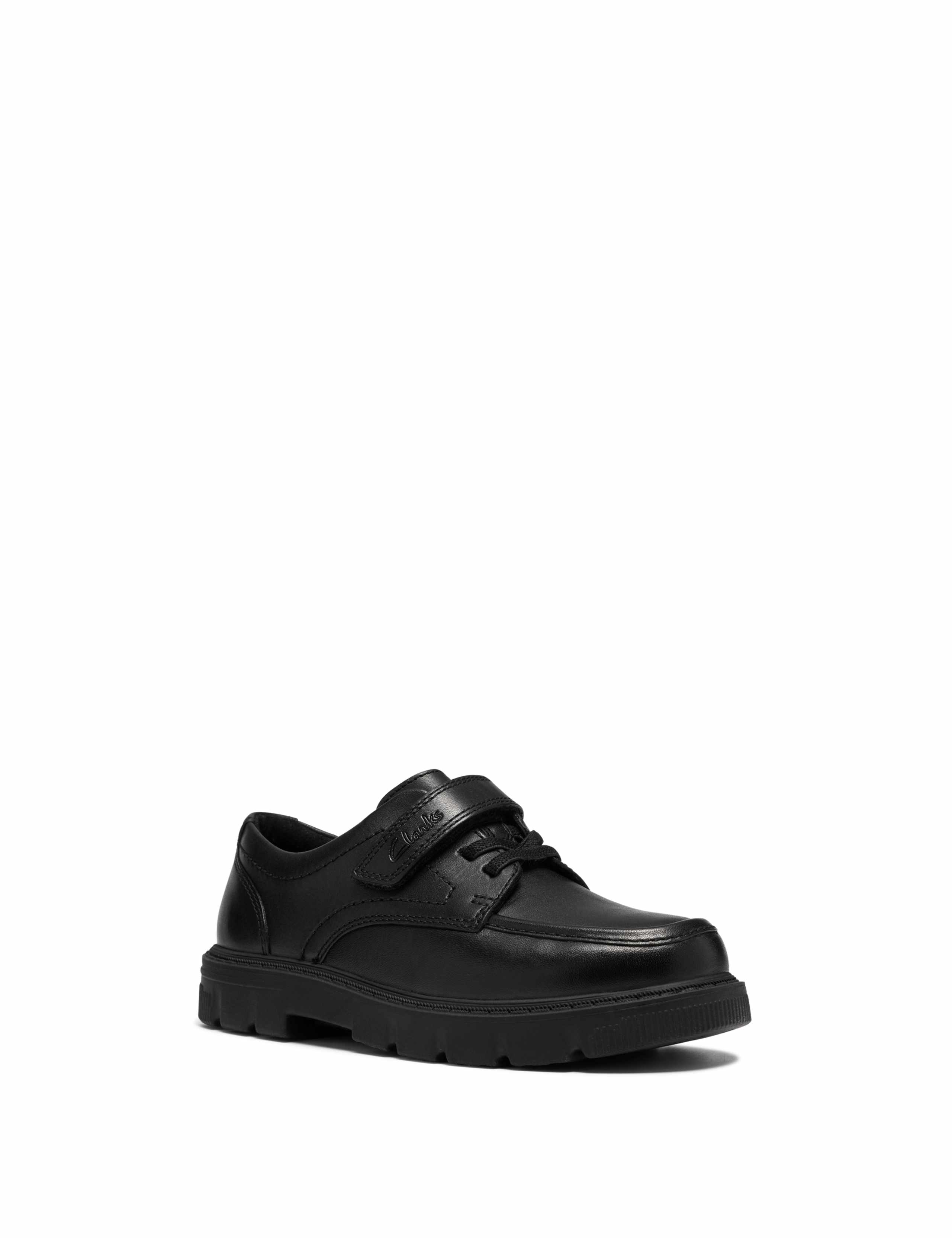 Leather School Shoes (10 Small-2½ Large) 3 of 6