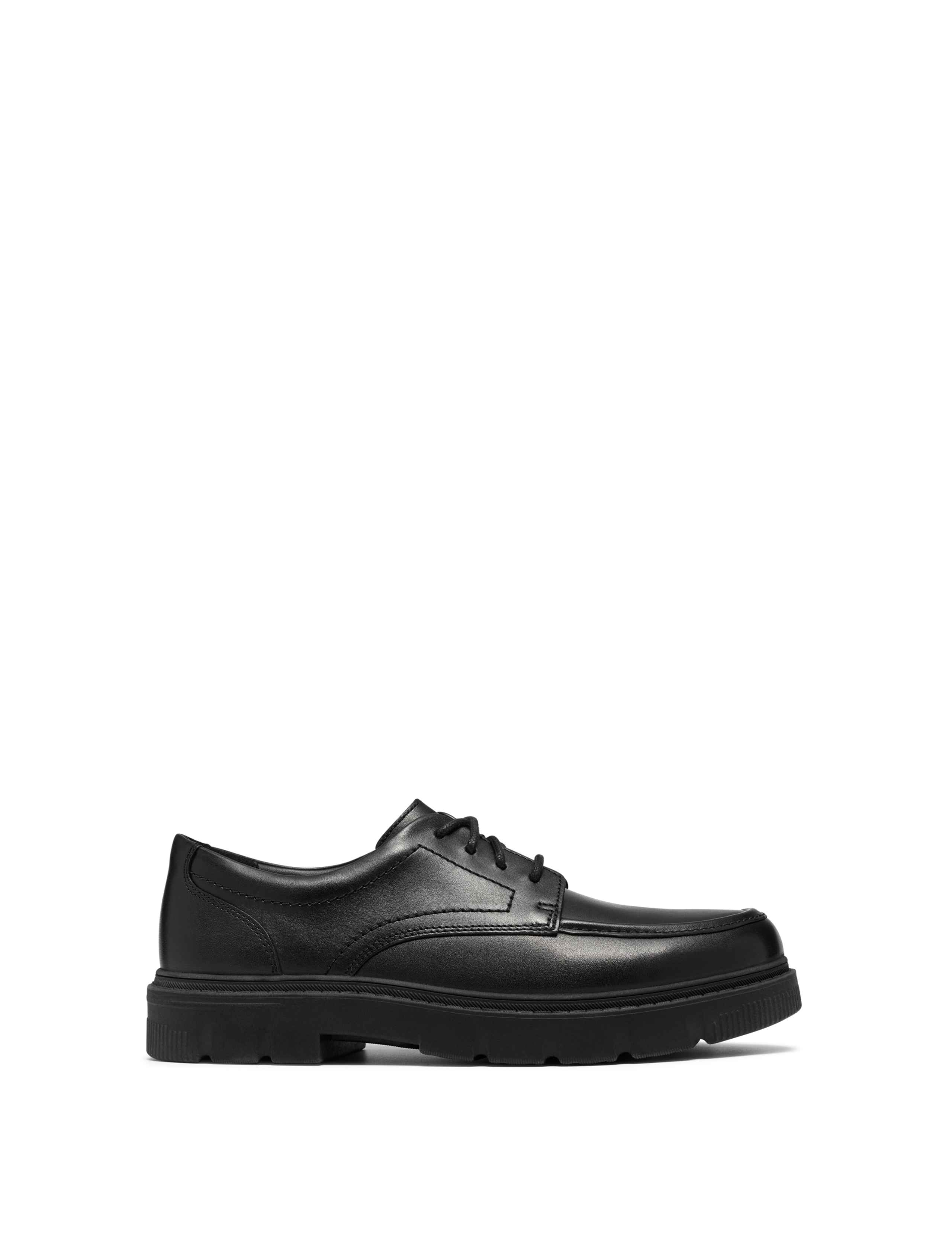 Leather Lace-Up Derby Shoes (3-7 Large) 1 of 6