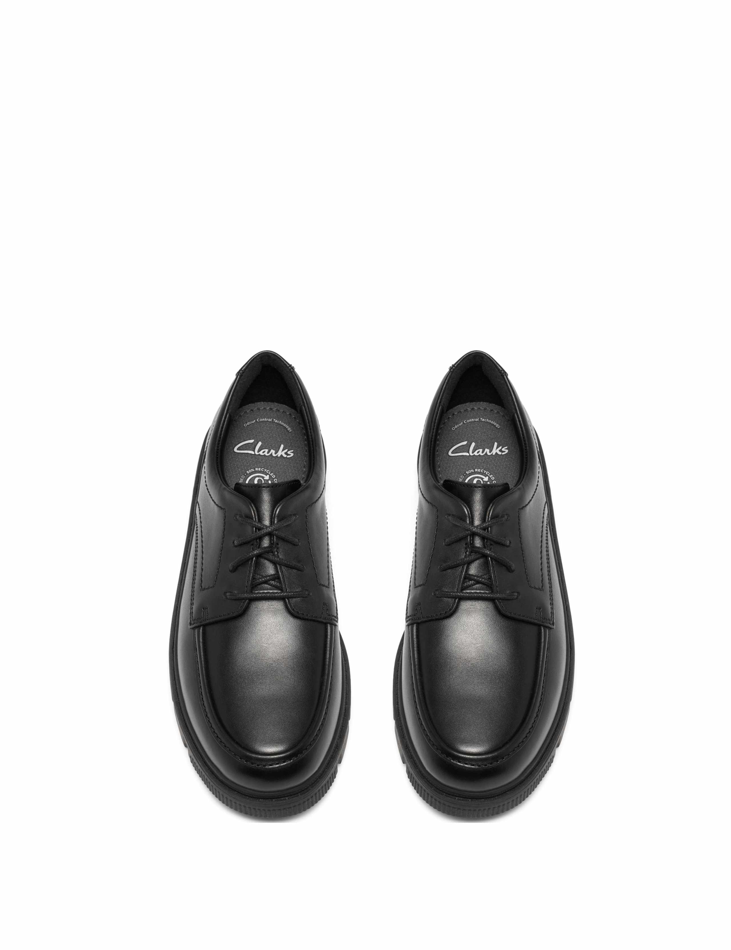 Leather Lace-Up Derby Shoes (3-7 Large) 2 of 6