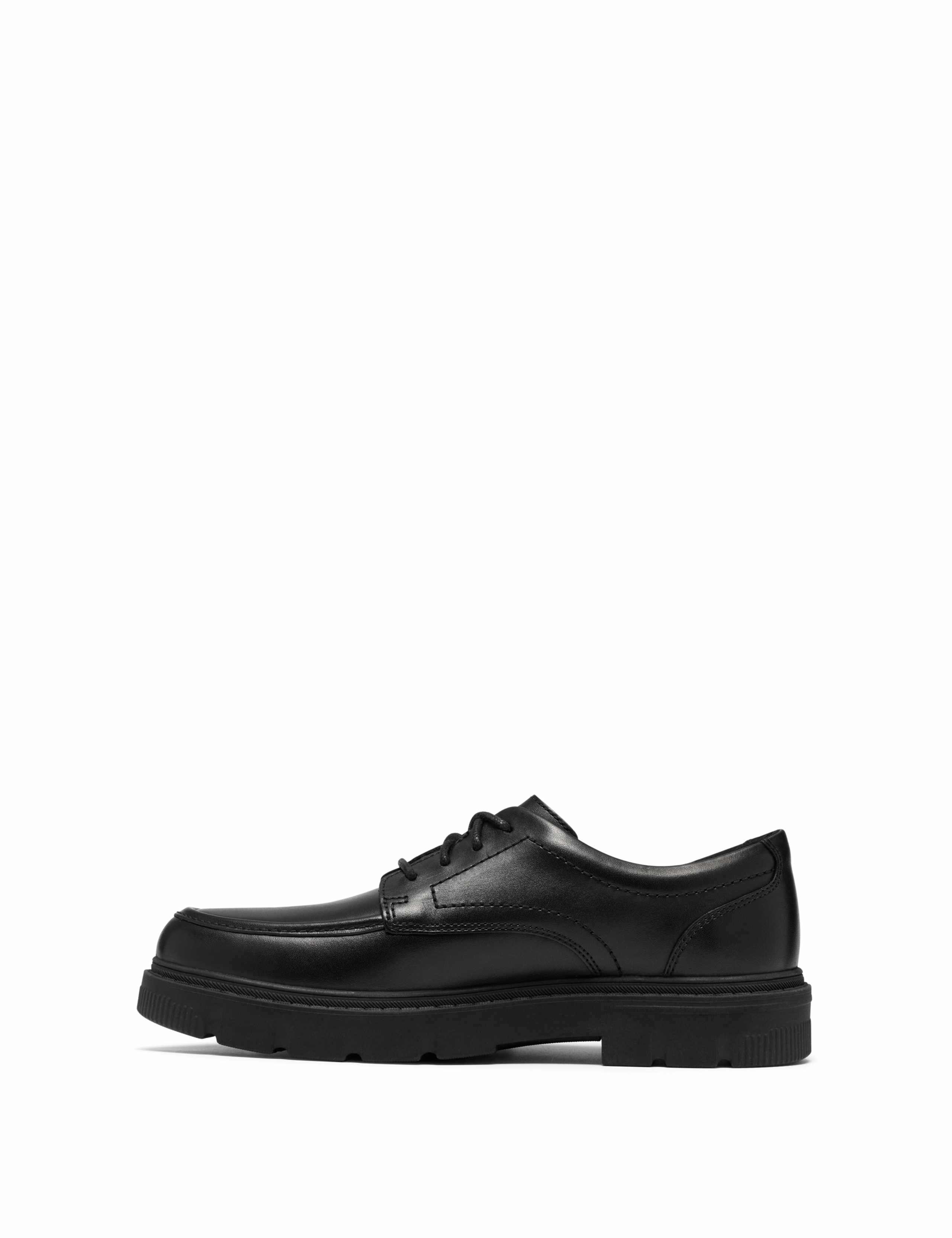 Leather Lace-Up Derby Shoes (3-7 Large) 4 of 6