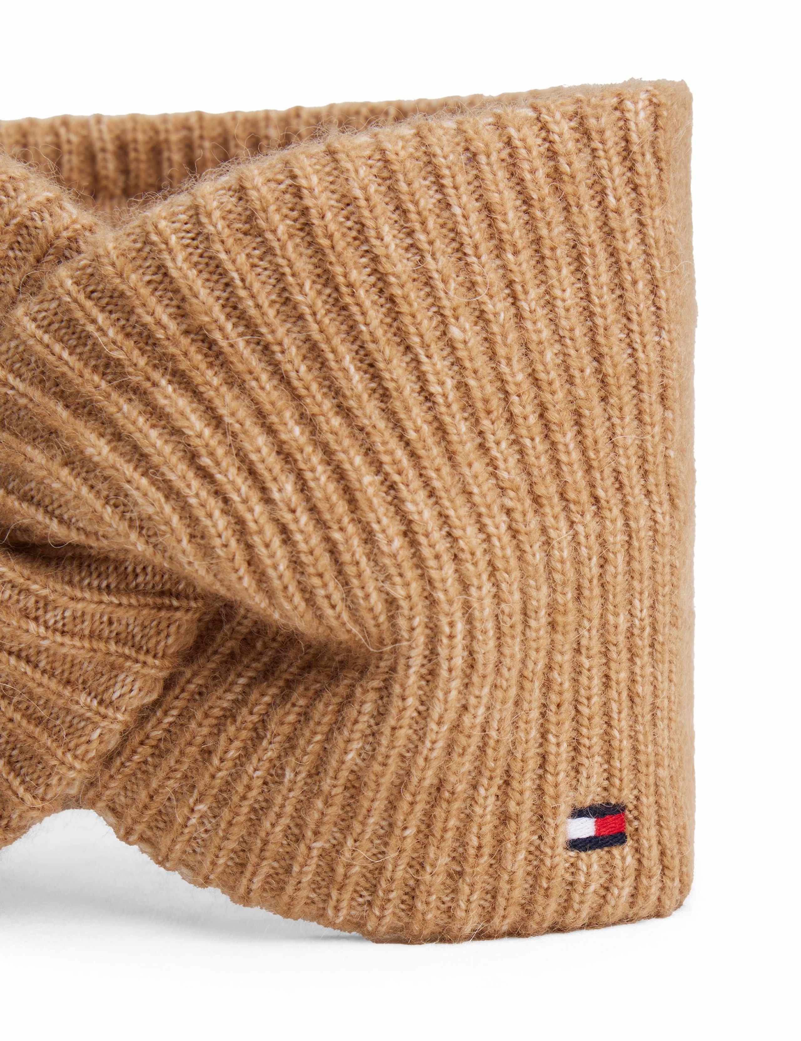 Knitted Rib Twist Detail Headband with Wool 4 of 4