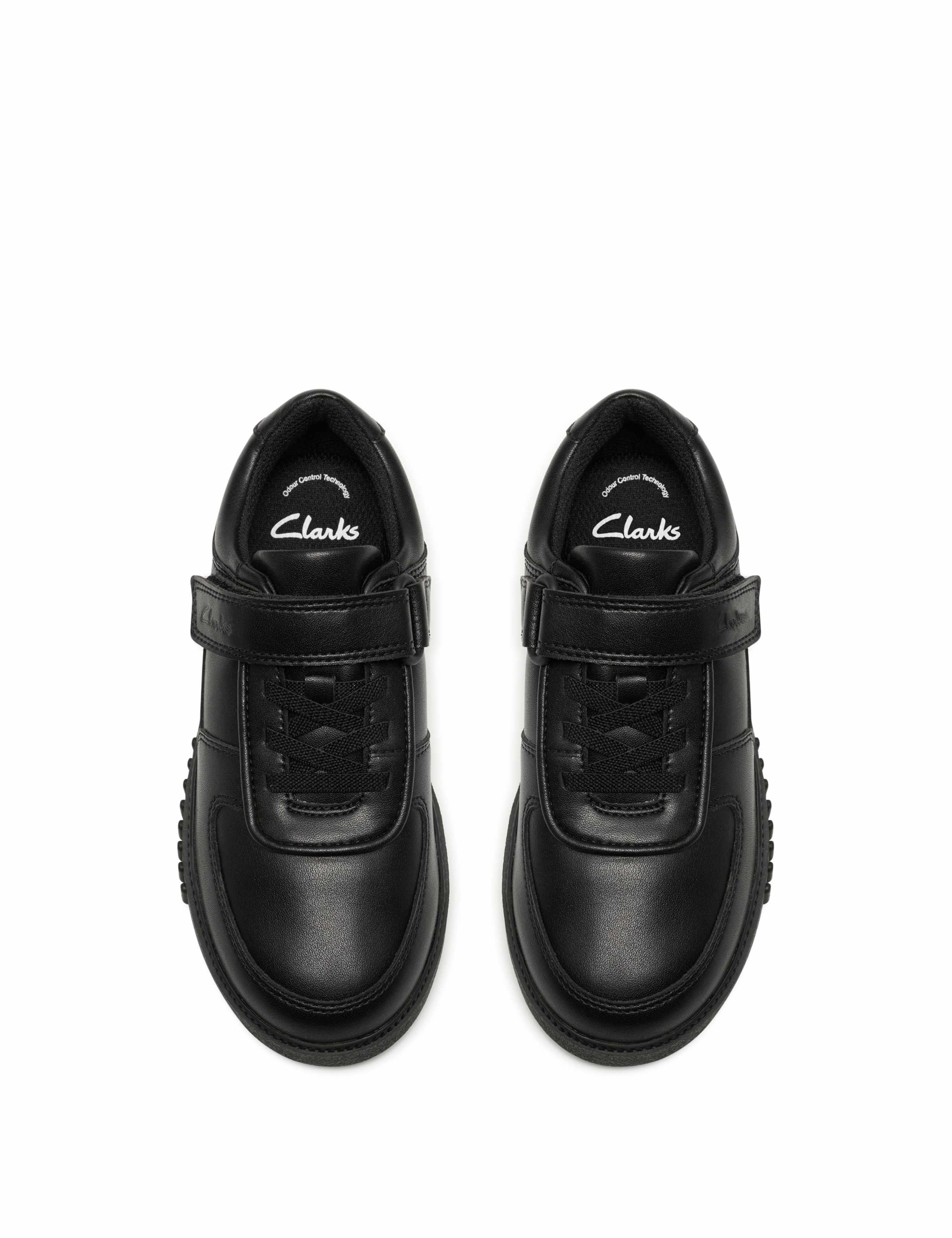 Kids' Leather Riptape School Shoes (13½ Small - 2½ Large) 3 of 6