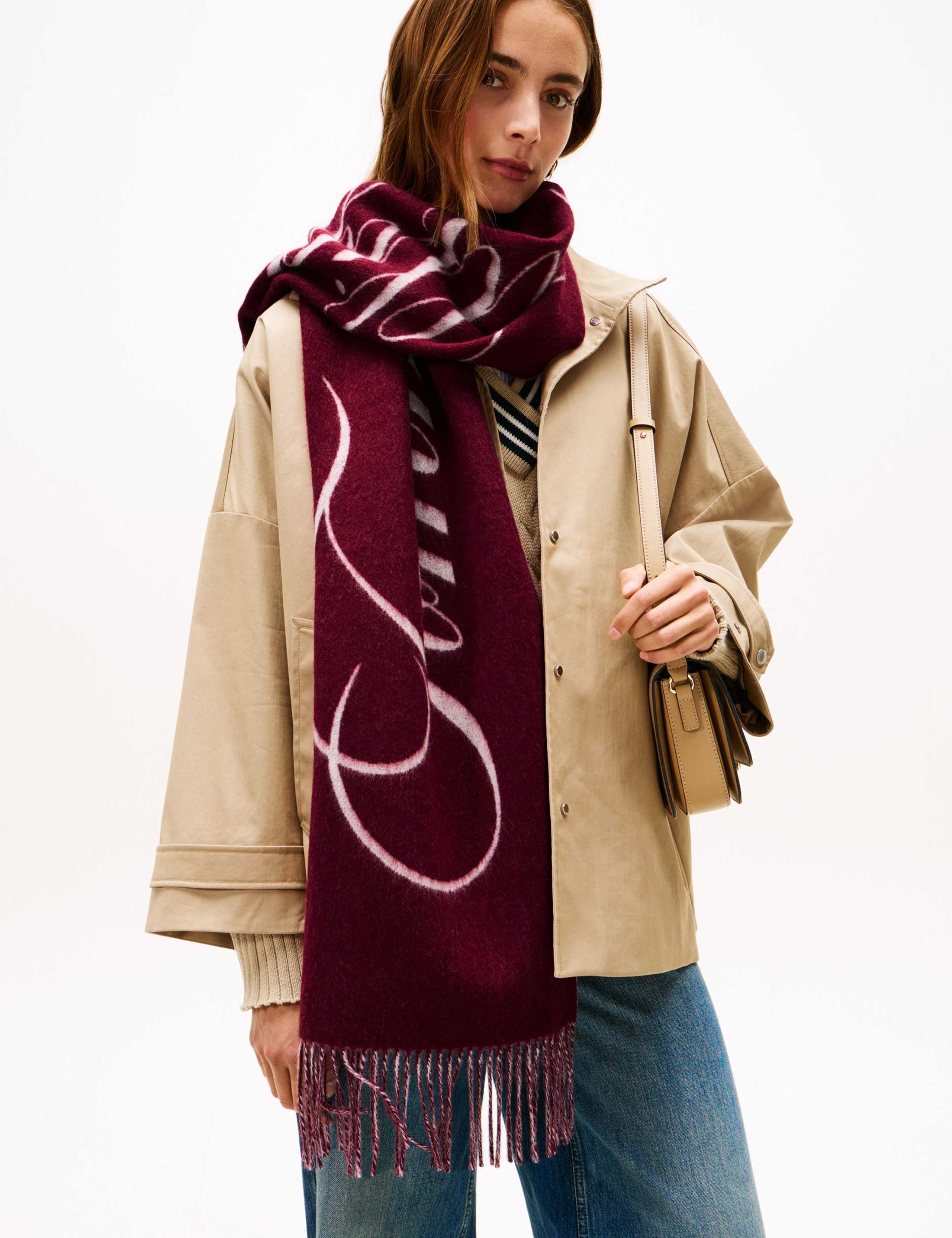 Script Logo Pure Wool Scarf 2 of 4