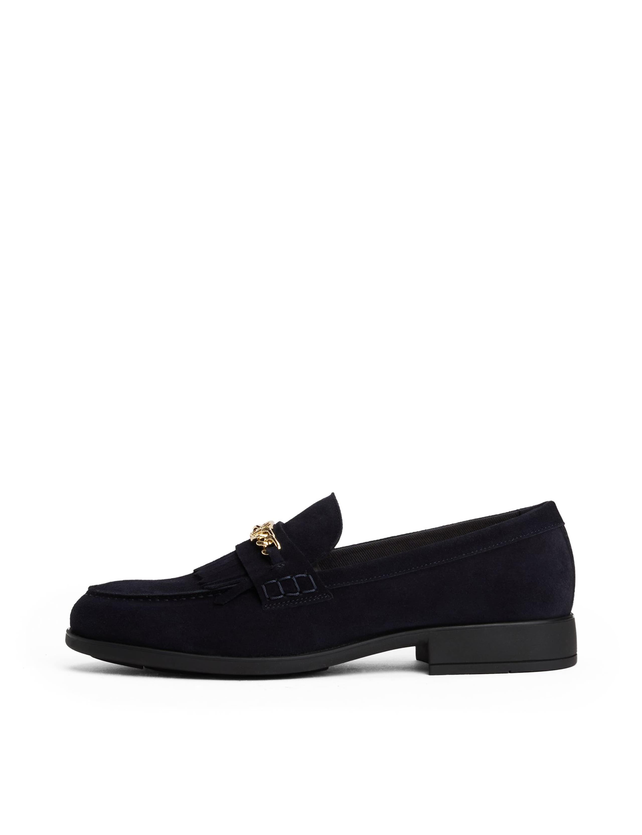 Suede Chain Detail Loafers 4 of 6