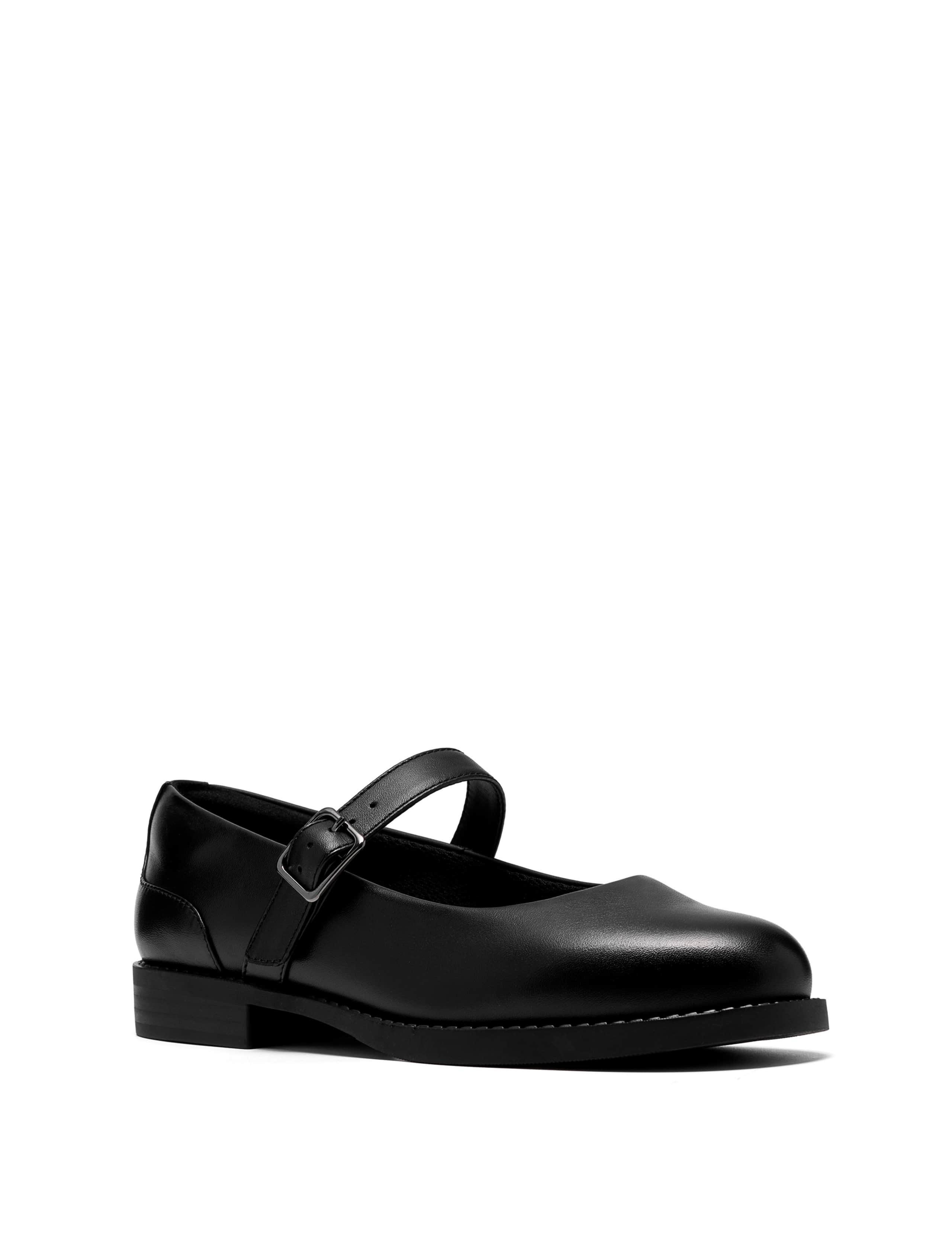 Leather Buckle School Shoes (3-7 Large) 2 of 6