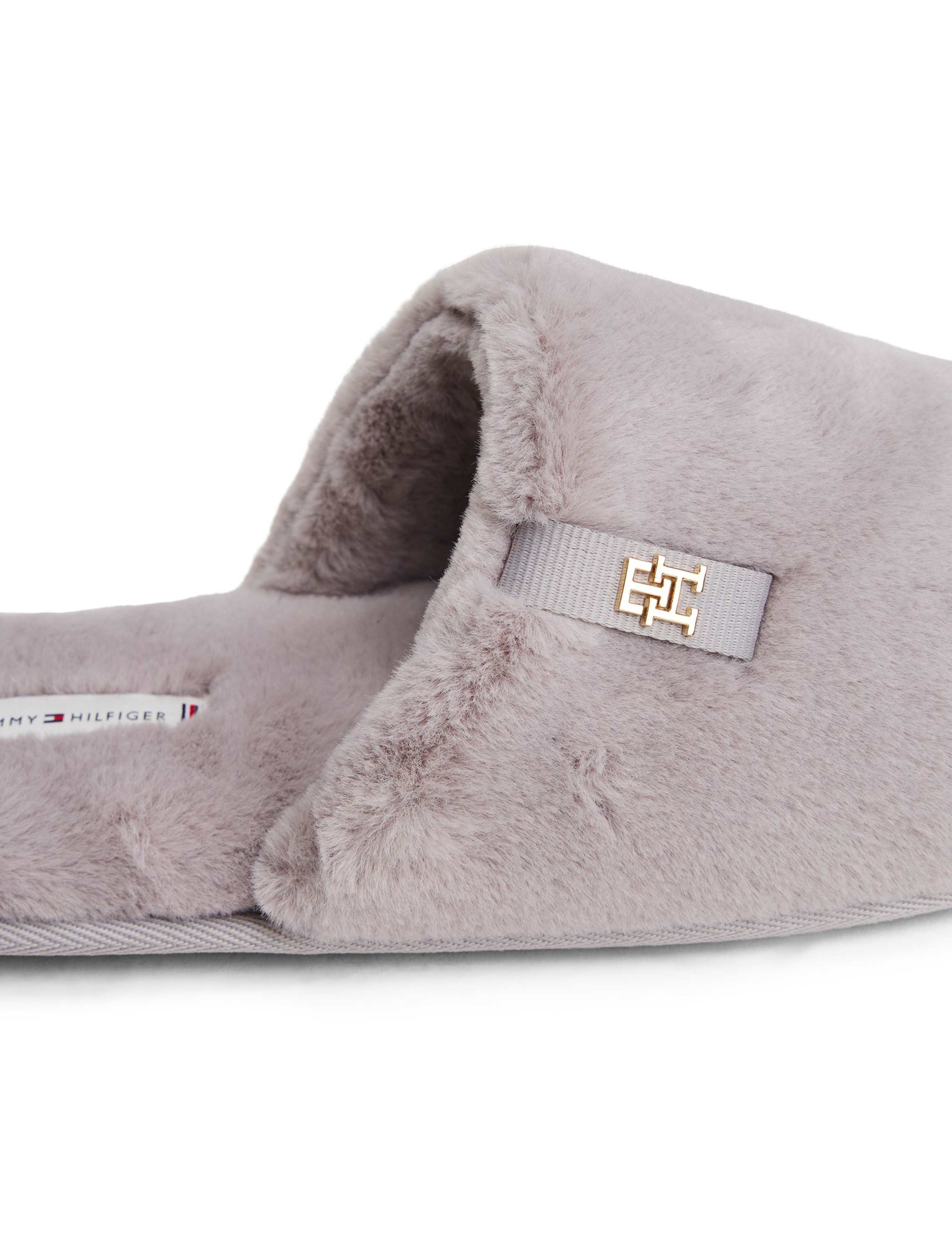 Faux Fur Mule Slippers 3 of 5