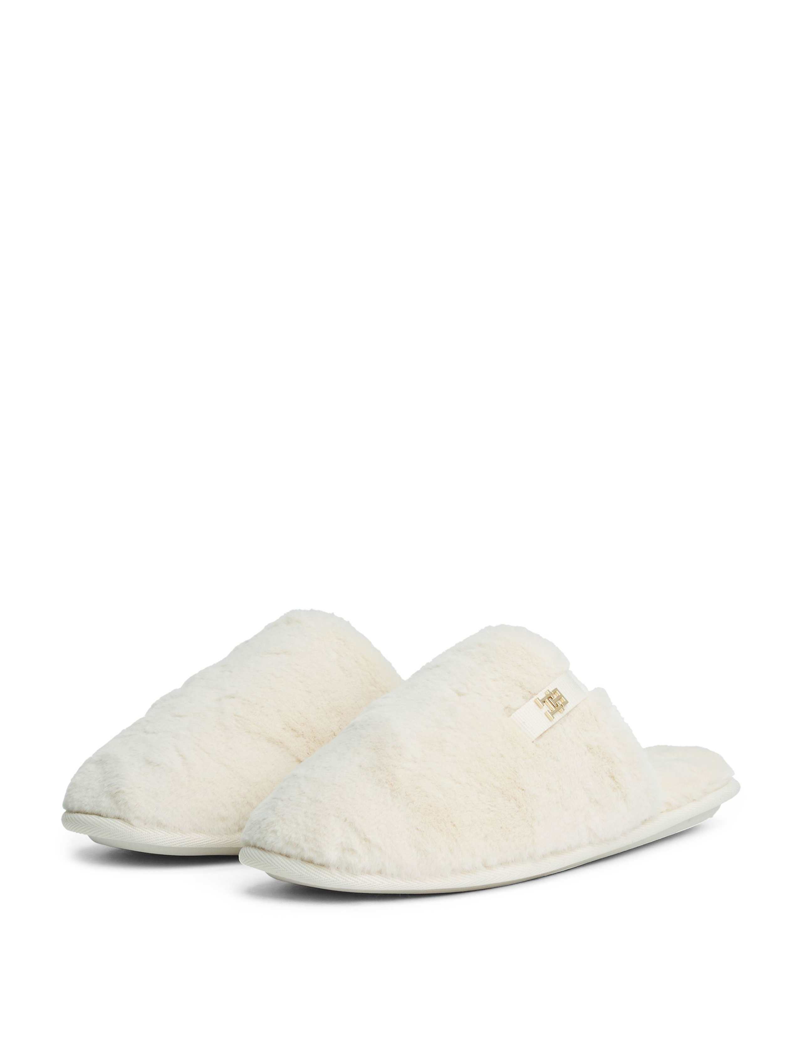 Faux Fur Mule Slippers 2 of 5
