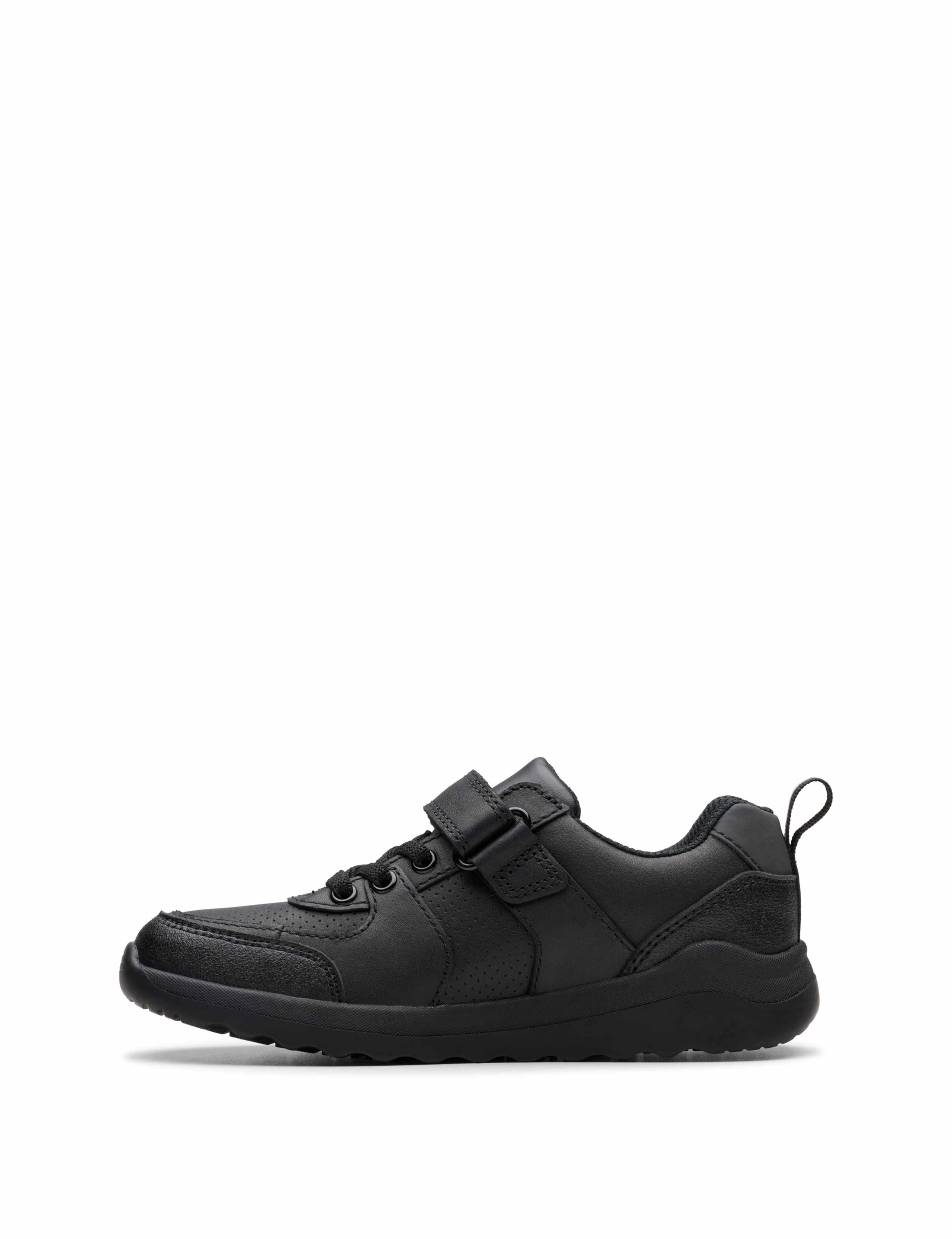 Kids' Leather Riptape Fastening School Shoes (13 Small - 2½ Large) 3 of 7