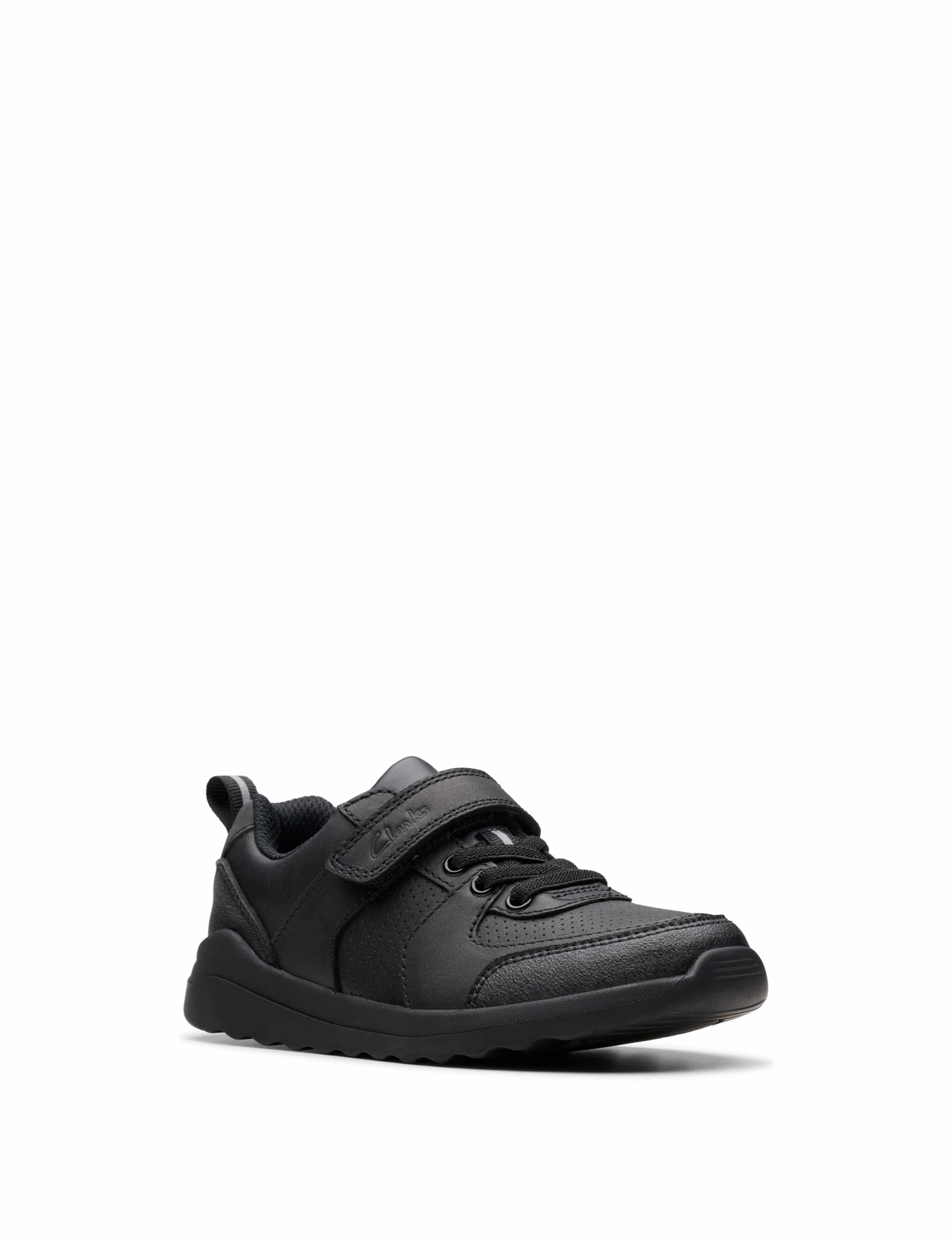 Kids' Leather Riptape Fastening School Shoes (13 Small - 2½ Large) 4 of 7