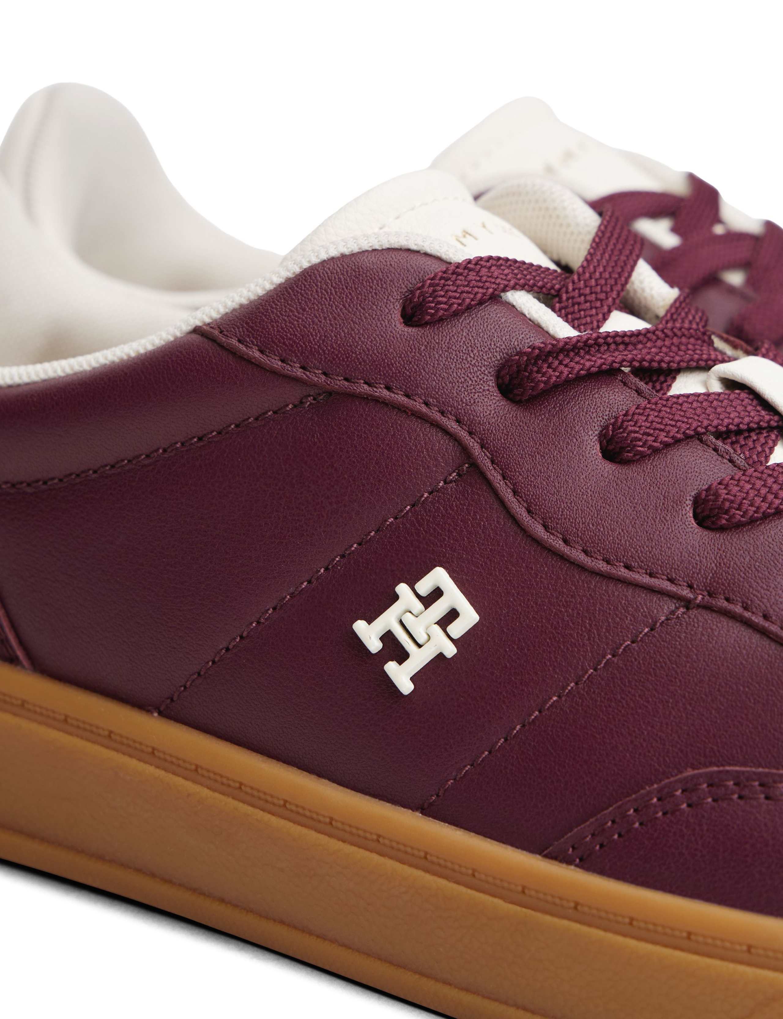 Heritage Shiny Leather Lace Up Trainers 4 of 6
