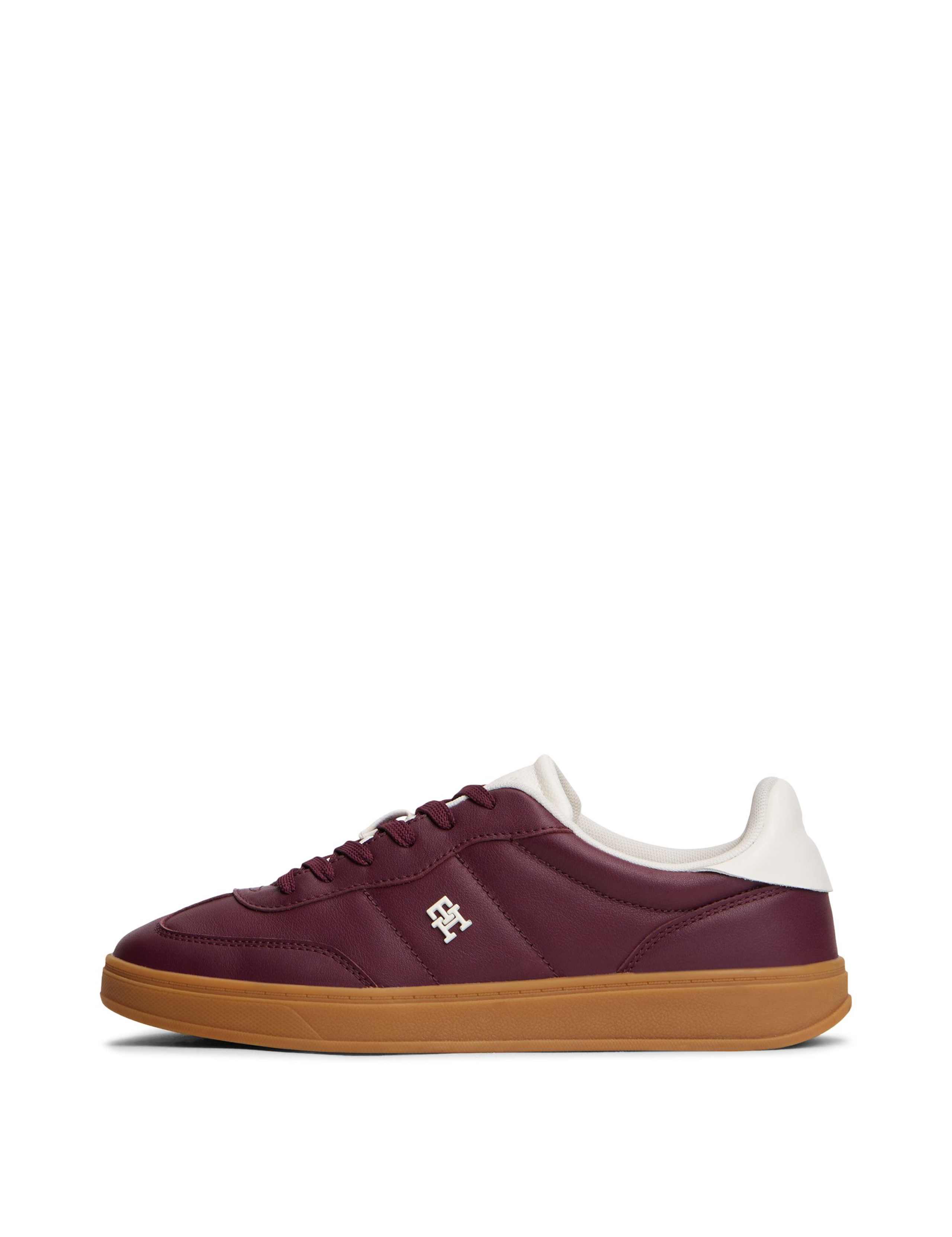 Heritage Shiny Leather Lace Up Trainers 6 of 6