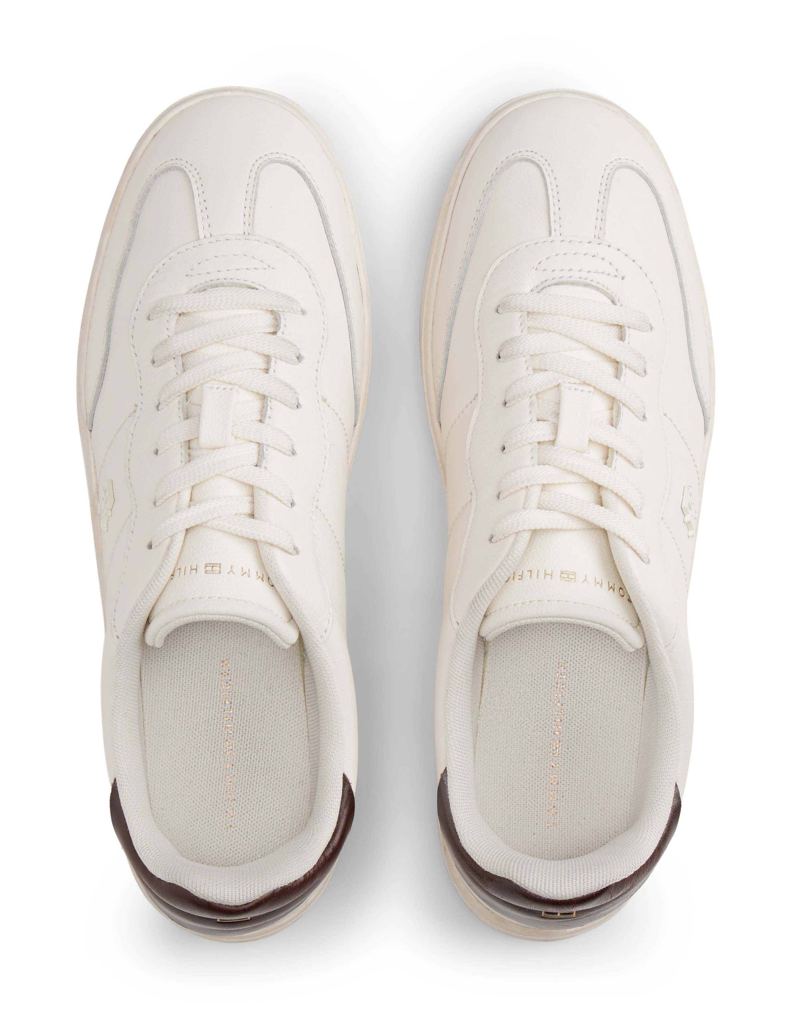 Heritage Shiny Leather Lace Up Trainers 3 of 7