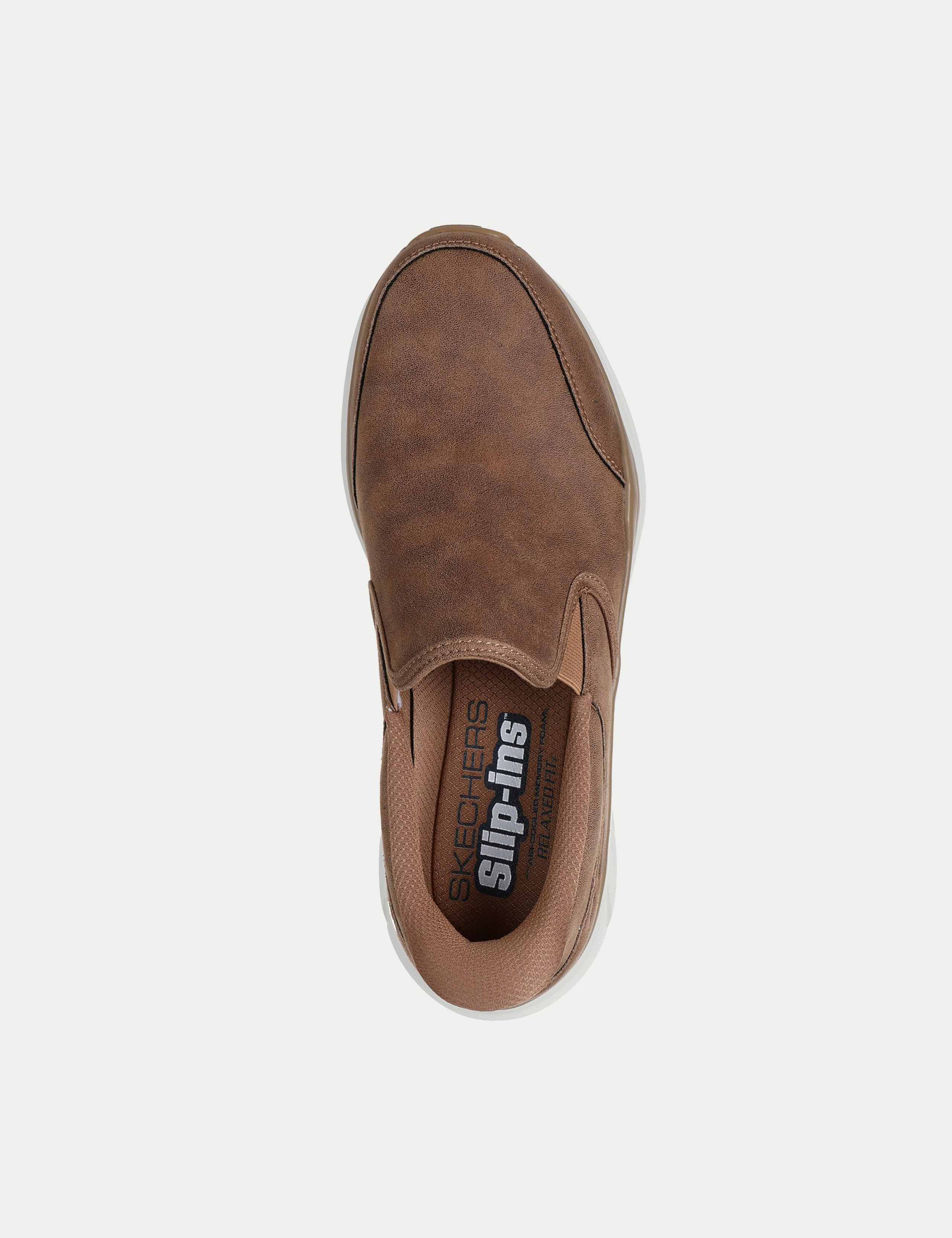 Faux Leather Equalizer Slip On Trainers 3 of 5