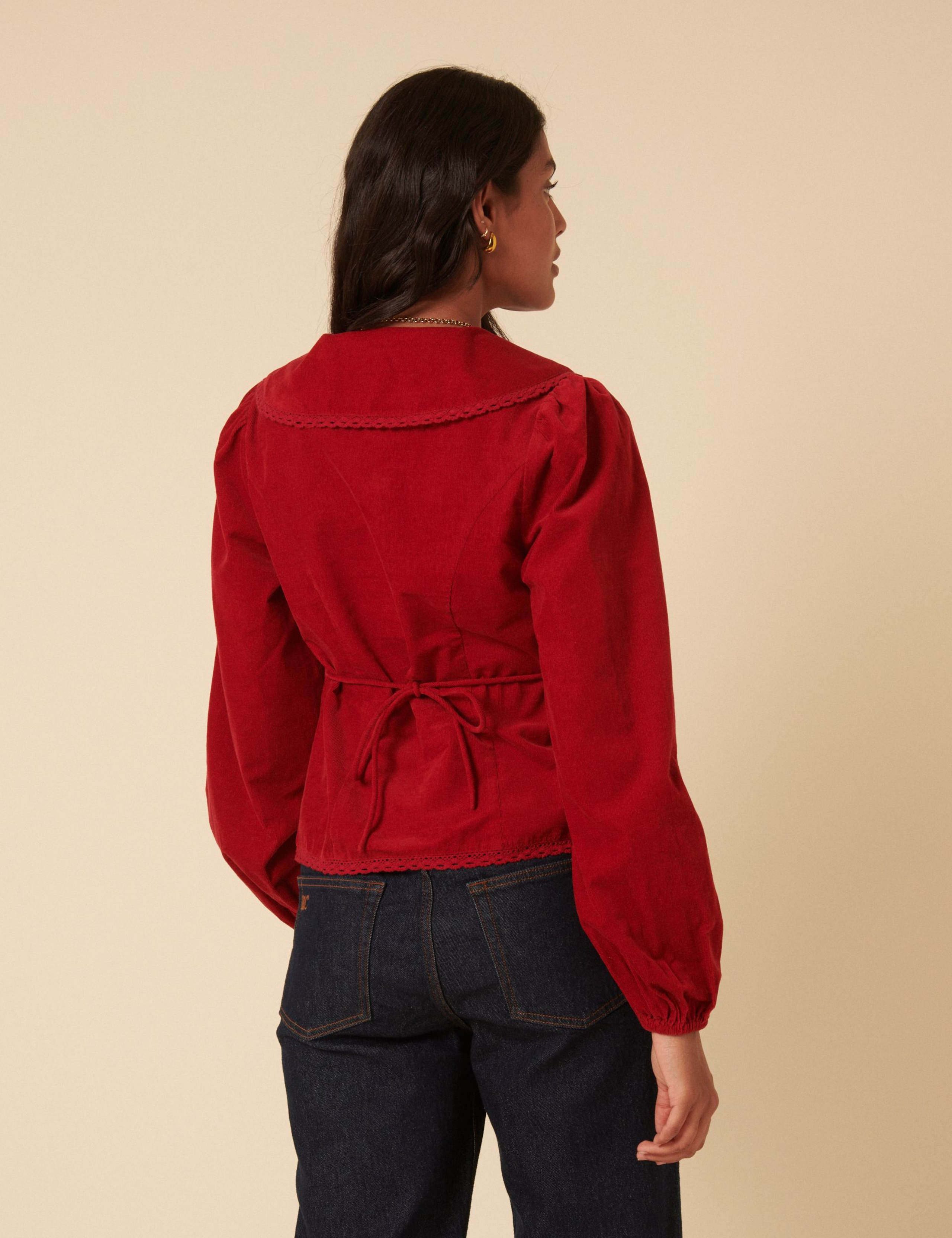Pure Cotton Oversized Collared Blouse 2 of 5