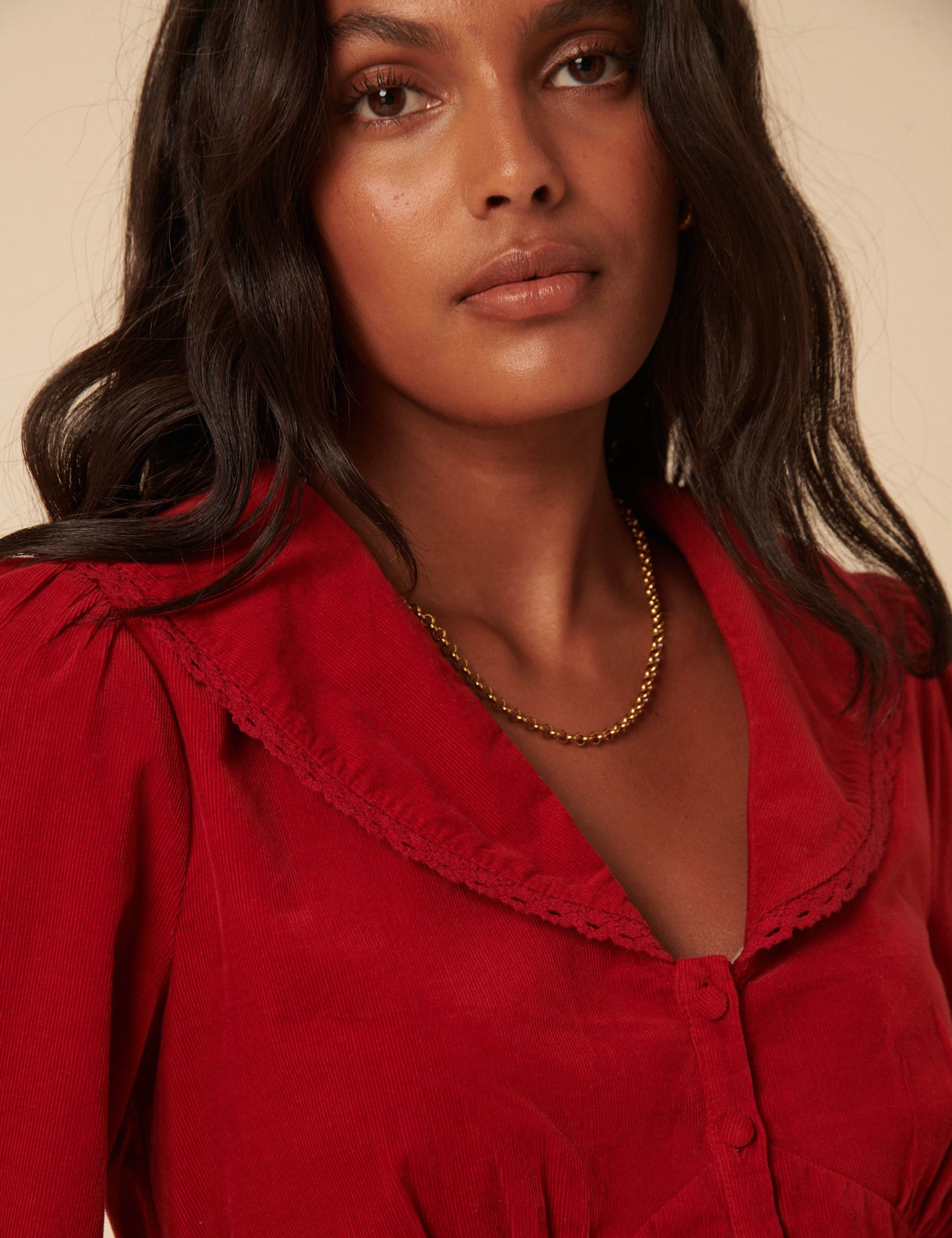 Pure Cotton Oversized Collared Blouse 3 of 5