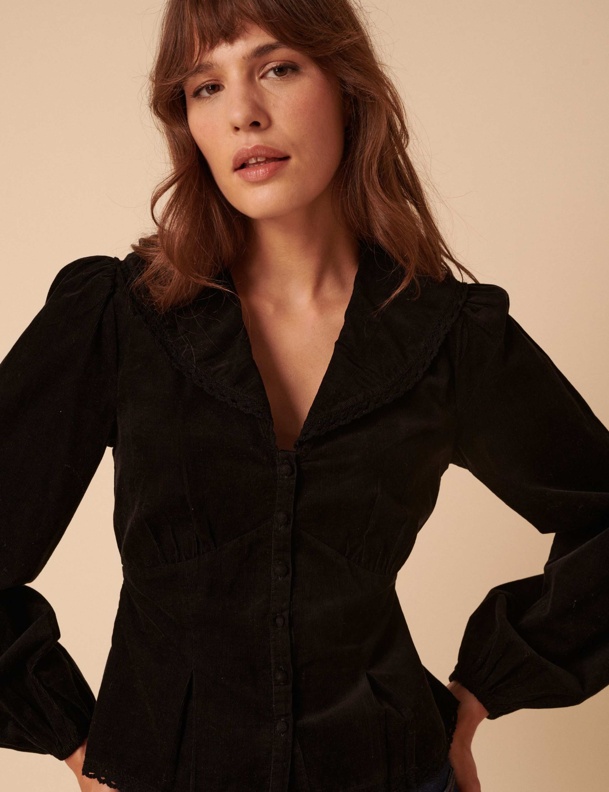Pure Cotton Cord Blouse 3 of 5