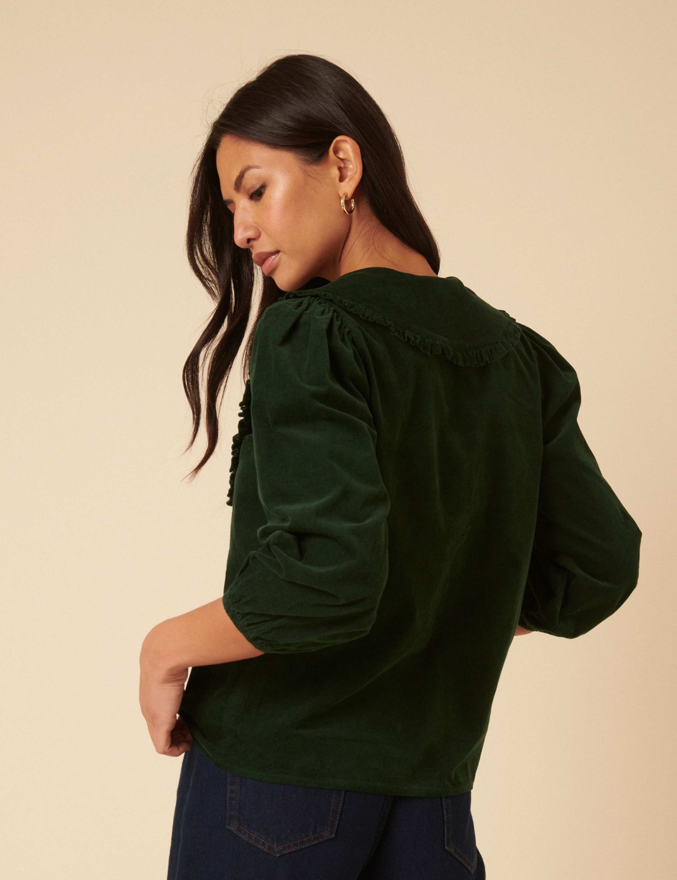 Pure Cotton Cord Blouse 2 of 5