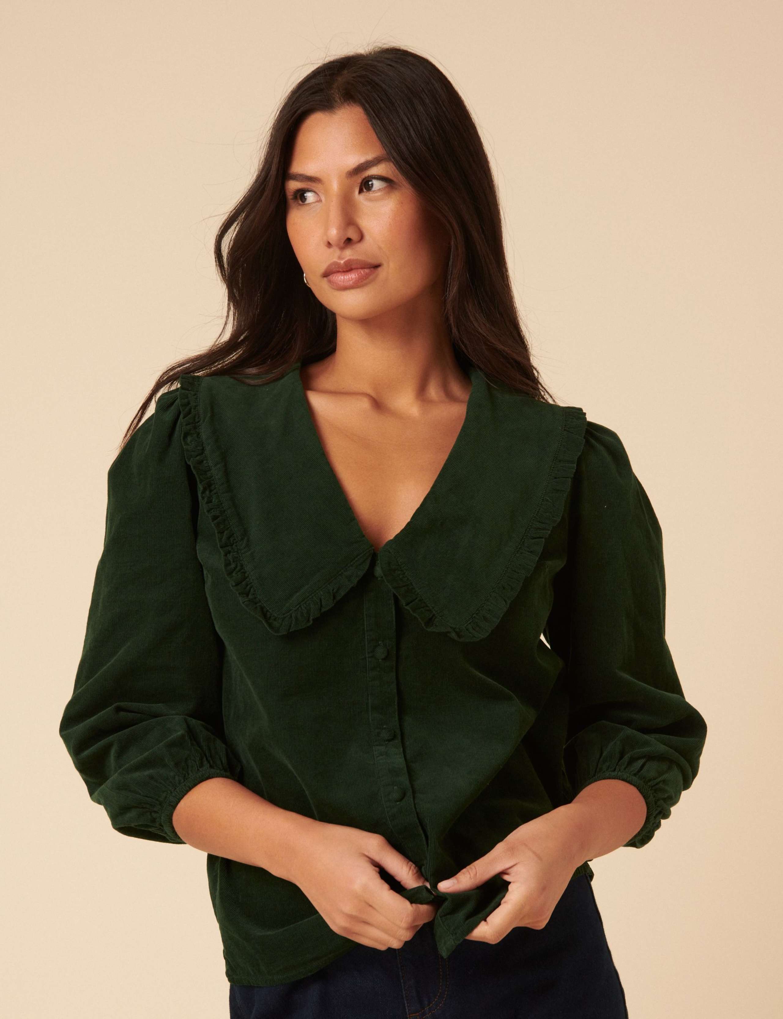 Pure Cotton Cord Blouse 3 of 5