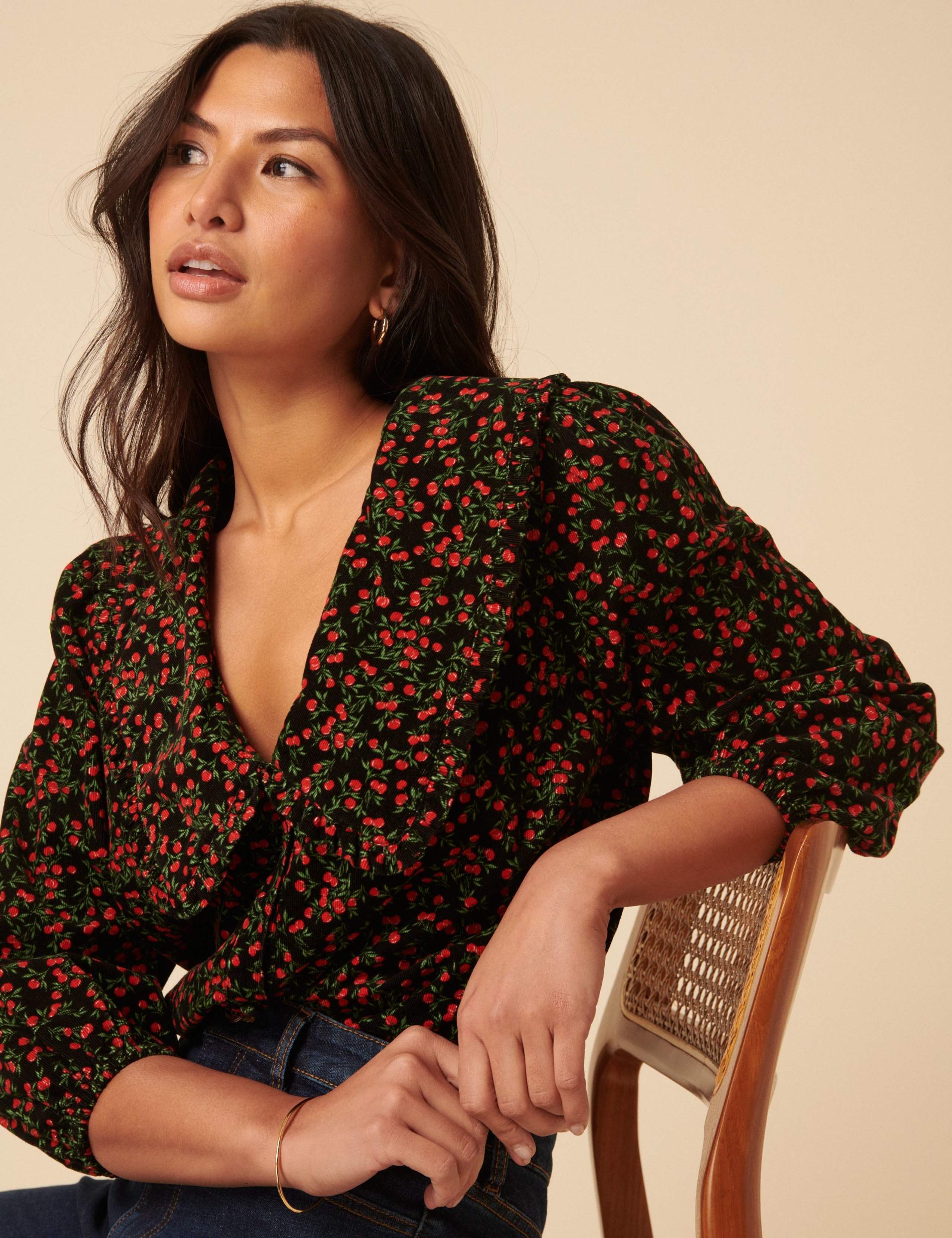 Pure Cotton Floral Blouse 2 of 5