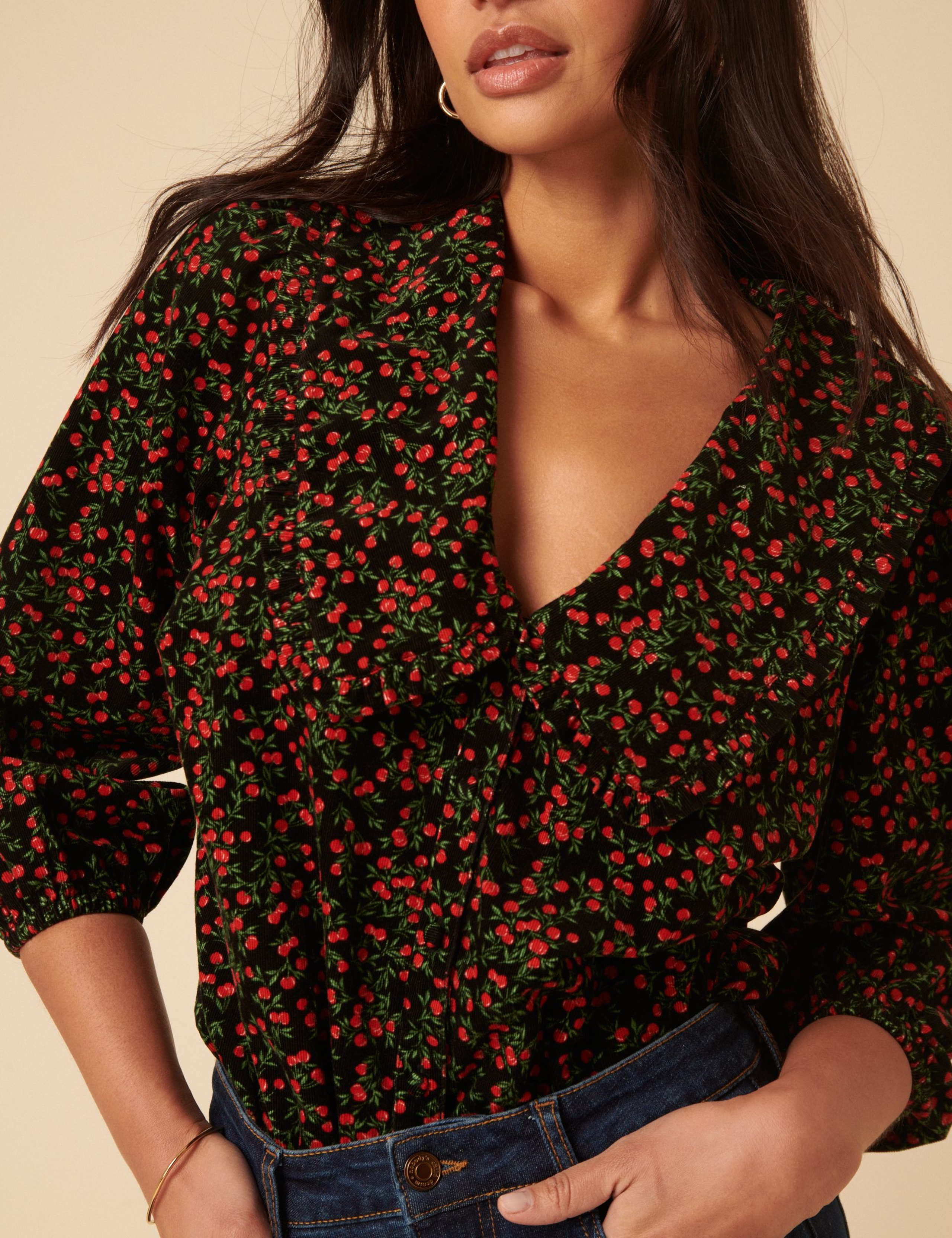 Pure Cotton Floral Blouse 4 of 5