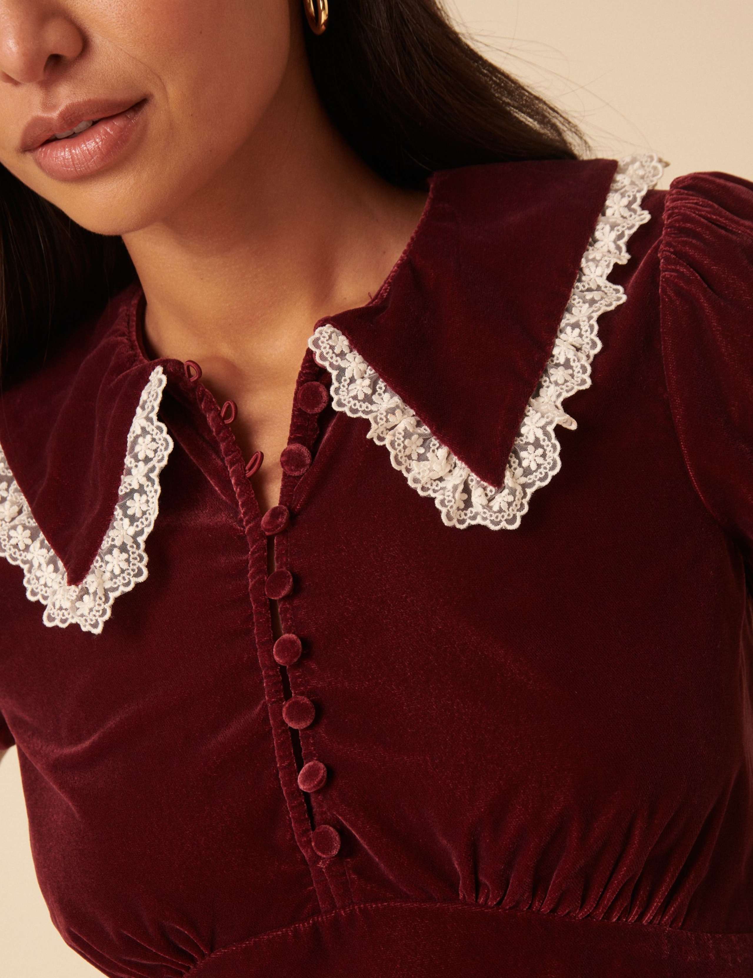Embroidered Collared Blouse 3 of 5