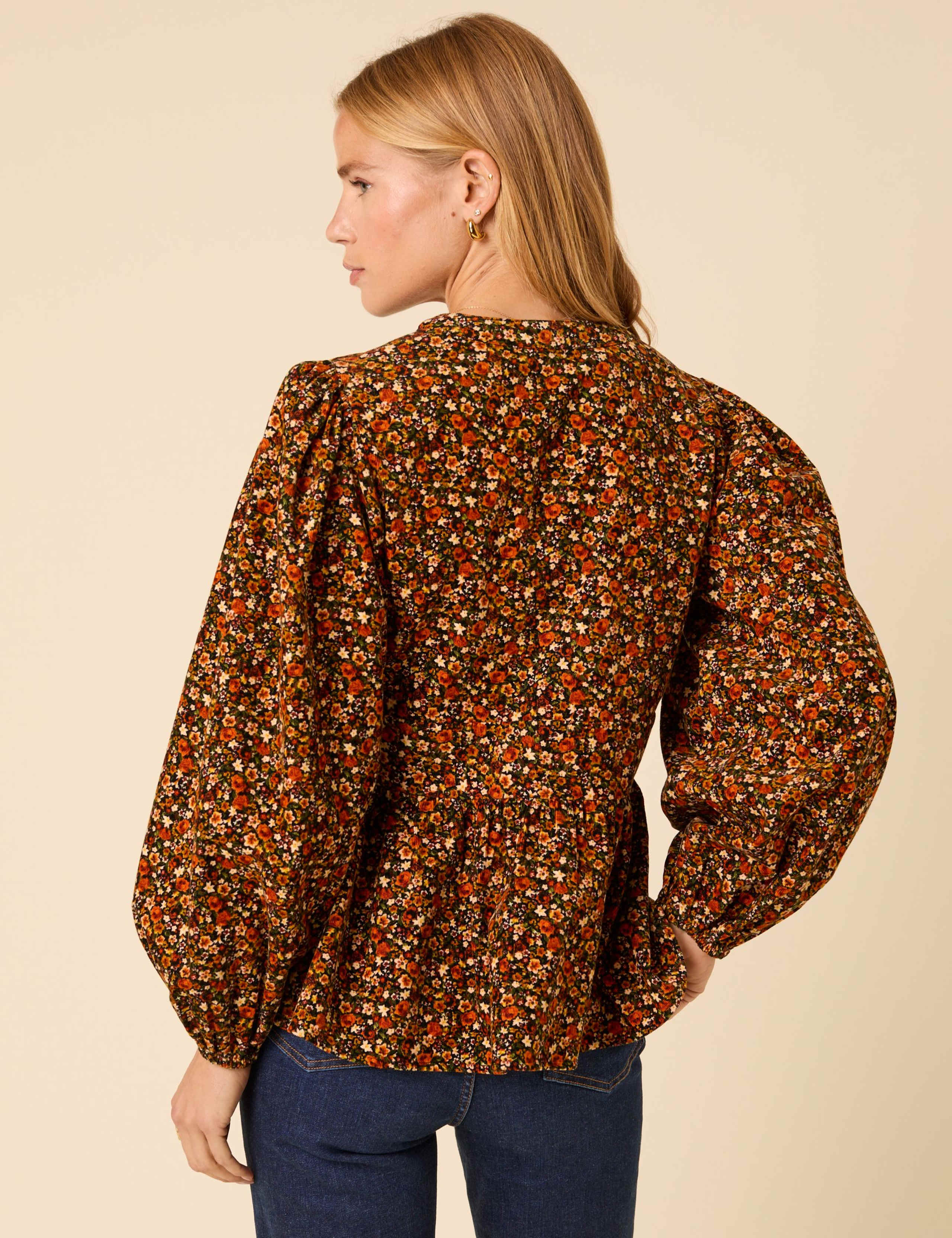 Pure Cotton Cord Embroidered Blouse 2 of 5