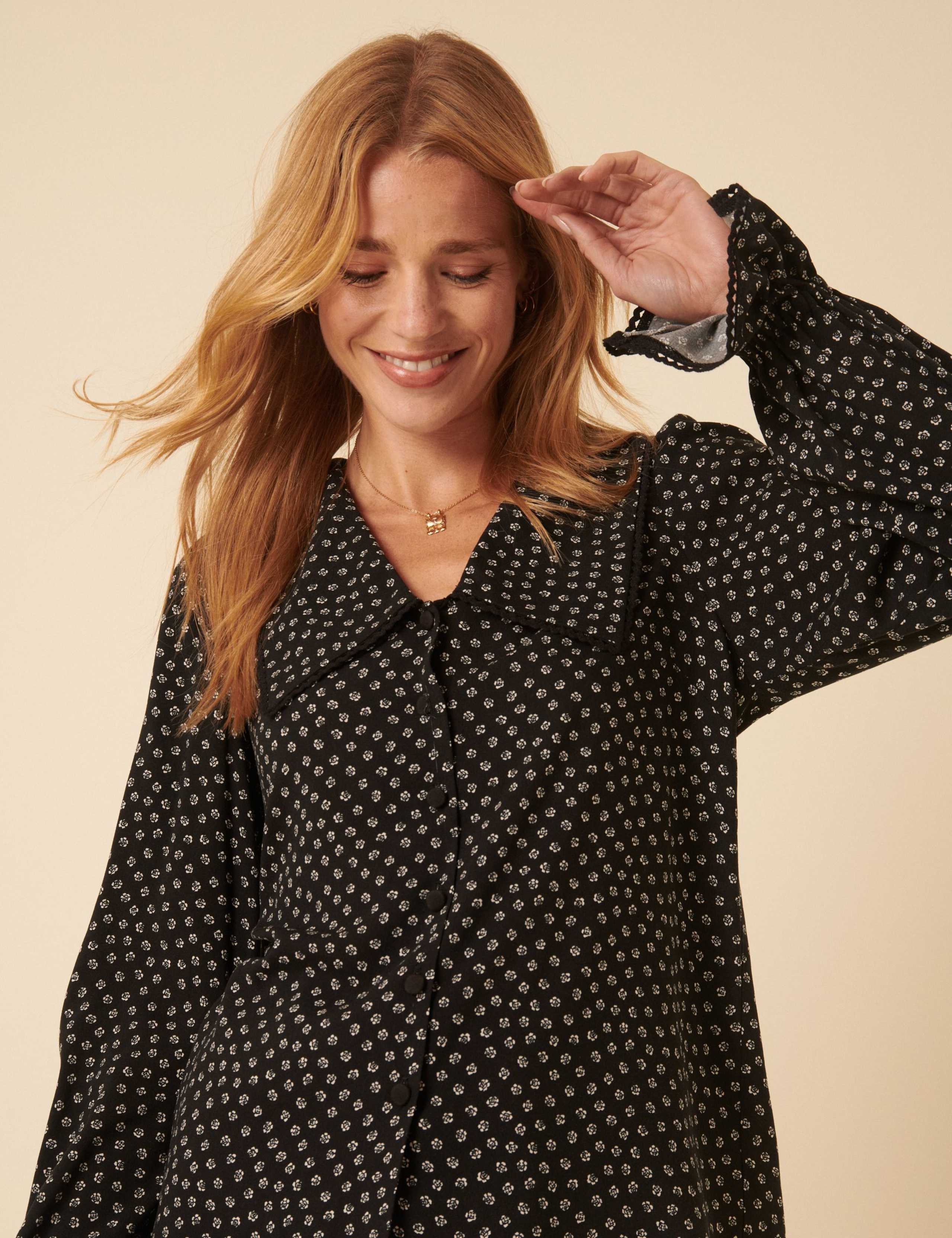 Floral Collared Blouse 4 of 5