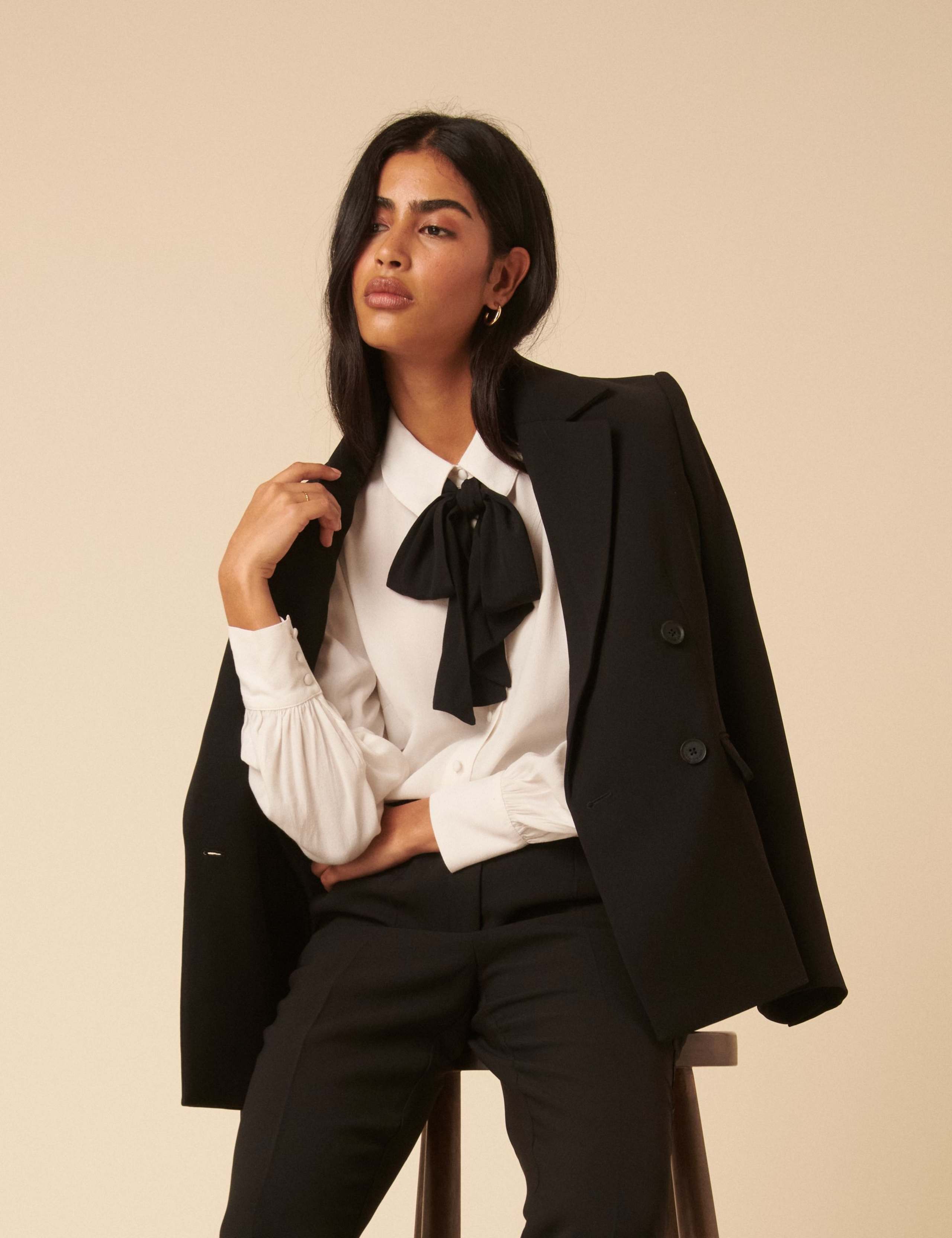 Tie Neck Blouse 2 of 5