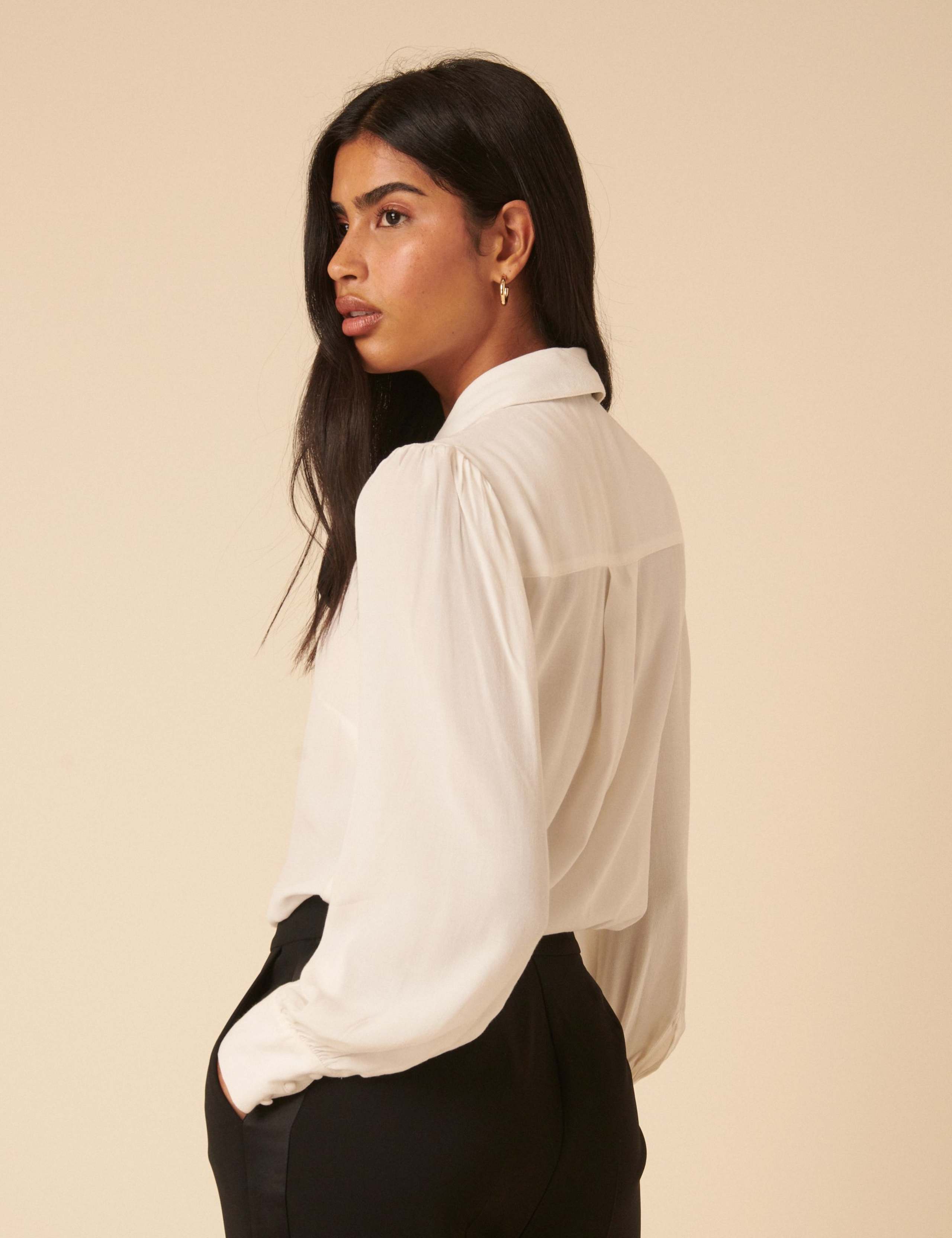 Tie Neck Blouse 4 of 5