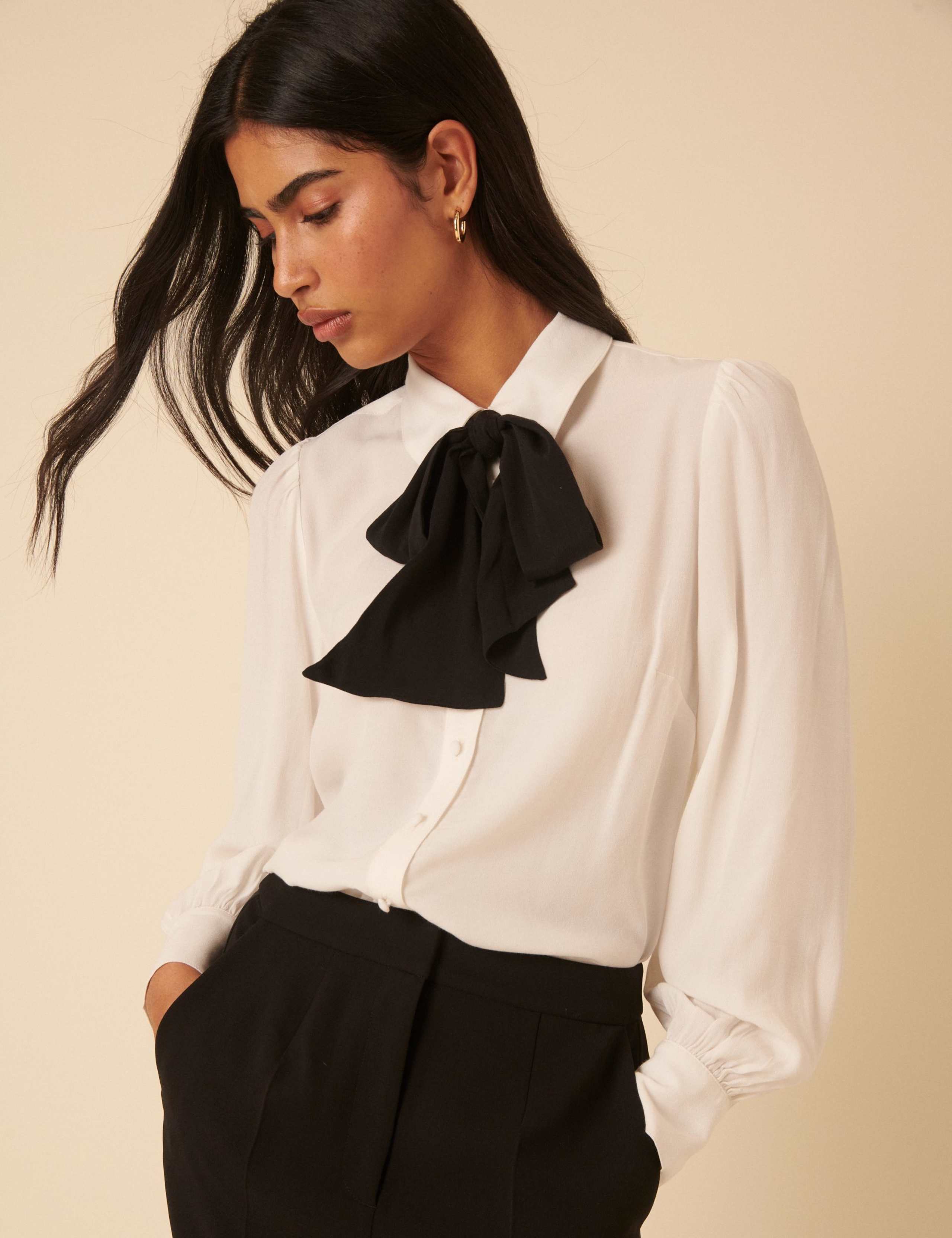 Tie Neck Blouse 5 of 5