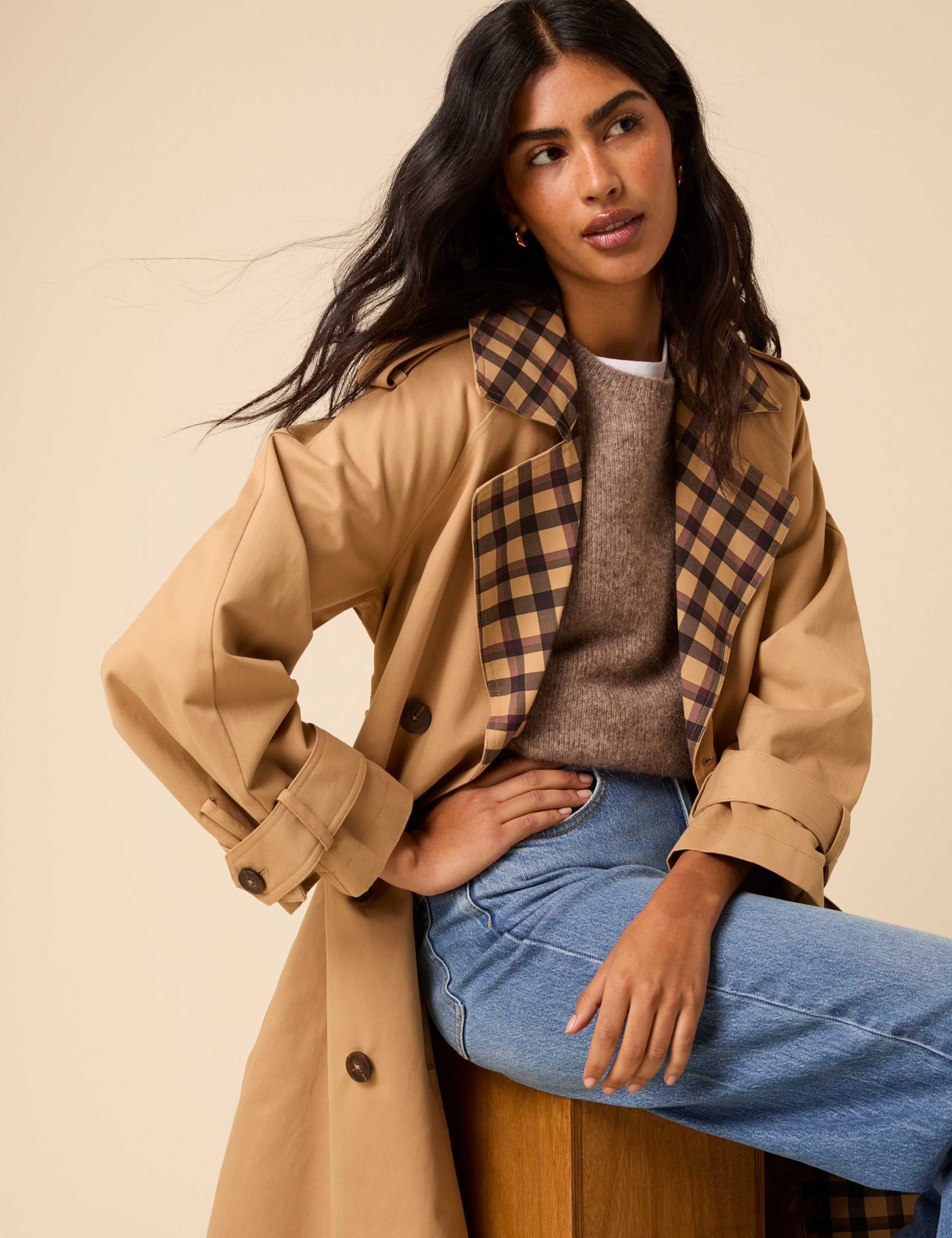 Pure Cotton Longline Trench Coat 3 of 5