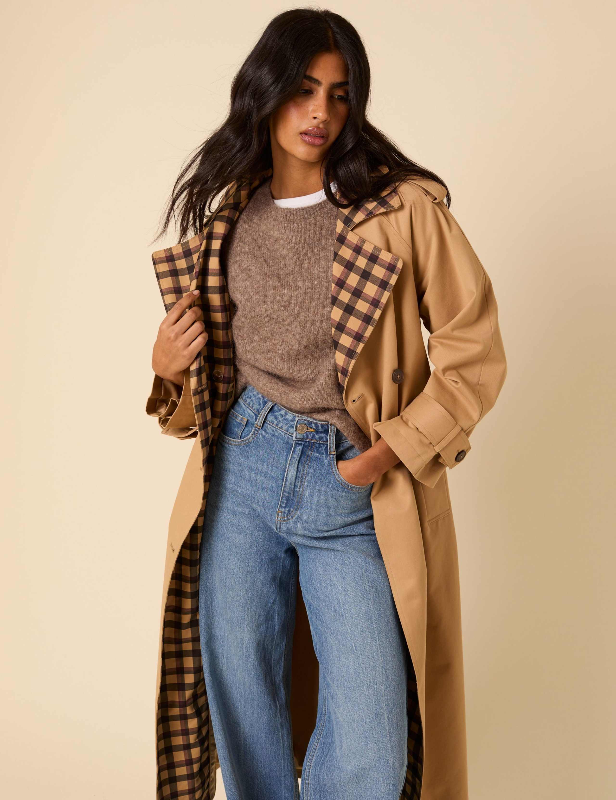 Pure Cotton Longline Trench Coat 4 of 5