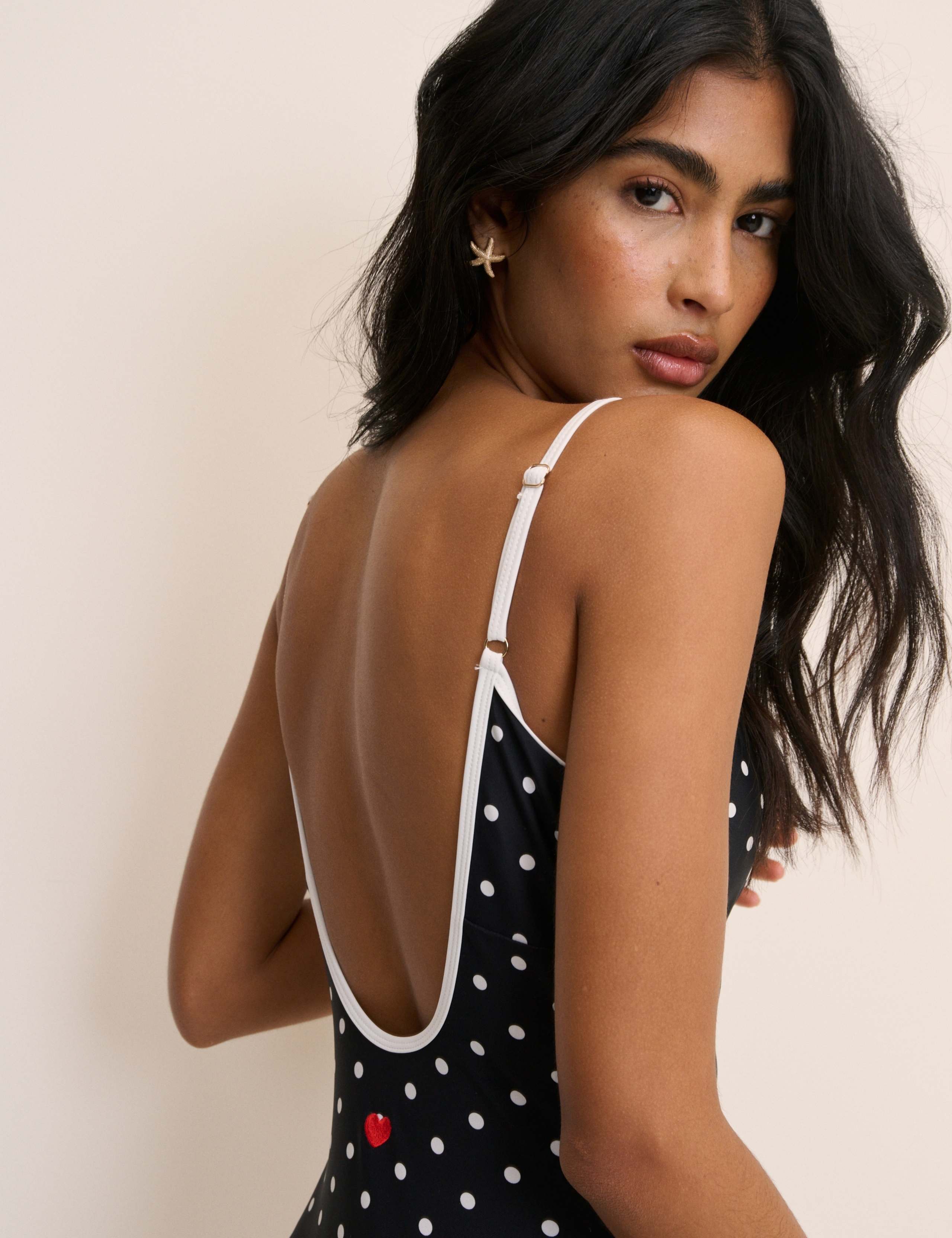 Polka Dot Tie Detail Swimsuit 5 of 5