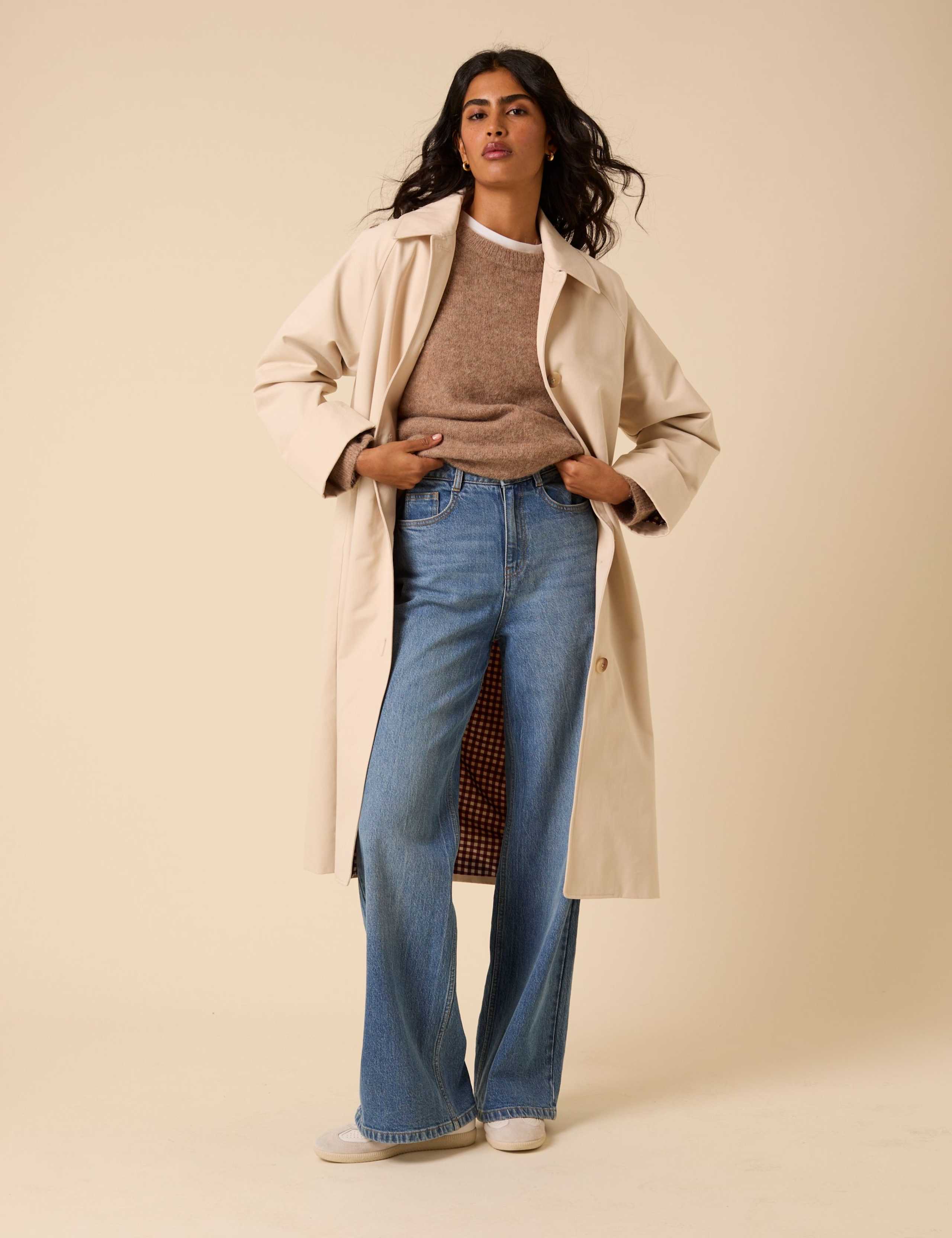 Pure Cotton Button Detail Car Coat 5 of 5