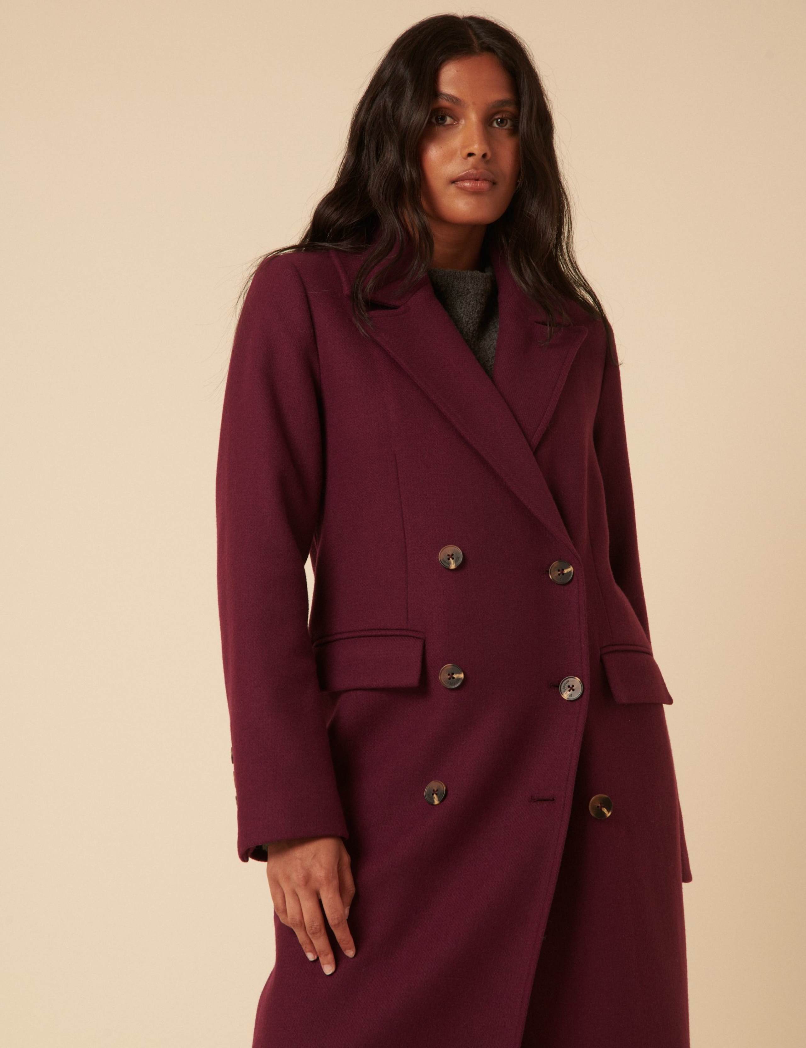 Double Breasted Longline Tailored  Coat 2 of 5