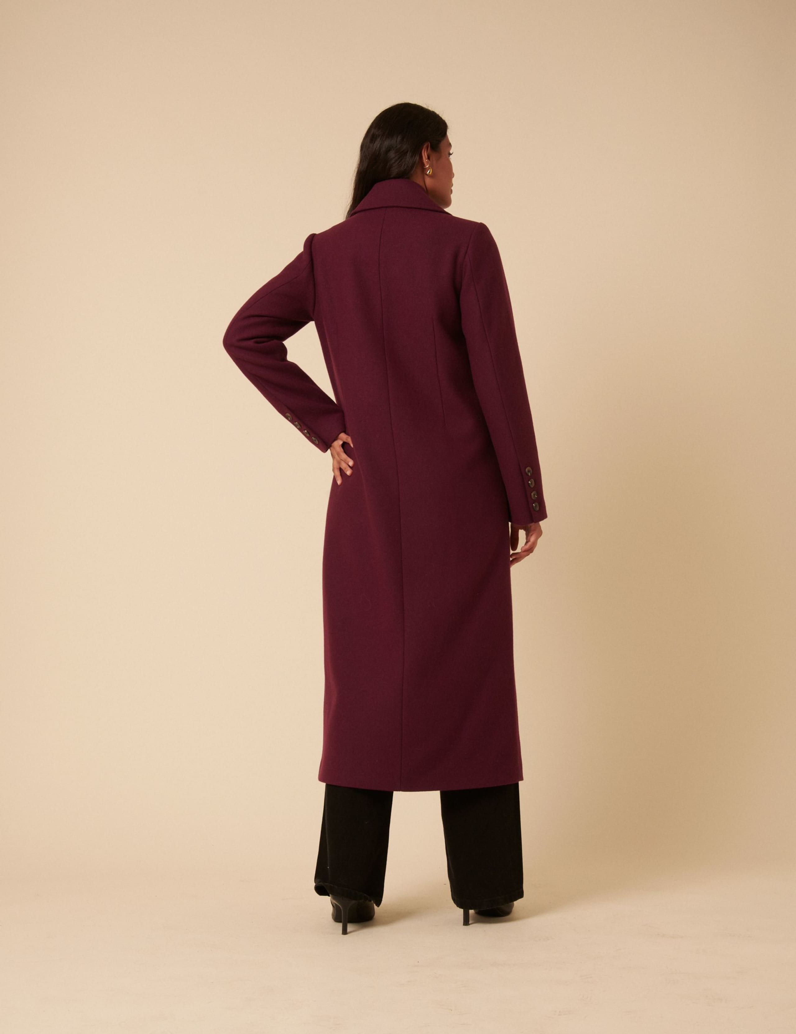 Double Breasted Longline Tailored  Coat 4 of 5
