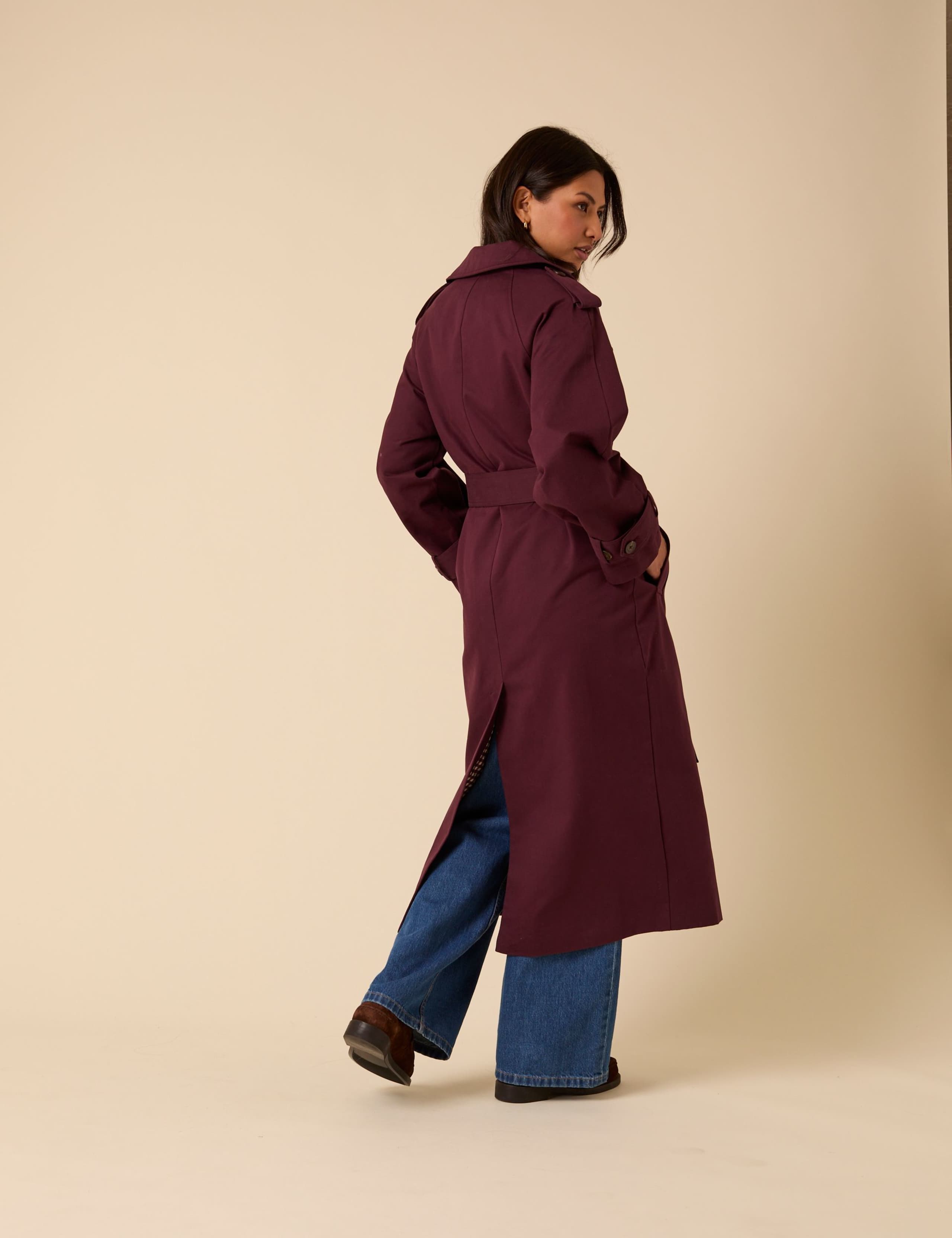 Pure Cotton Longline Trench Coat 5 of 5