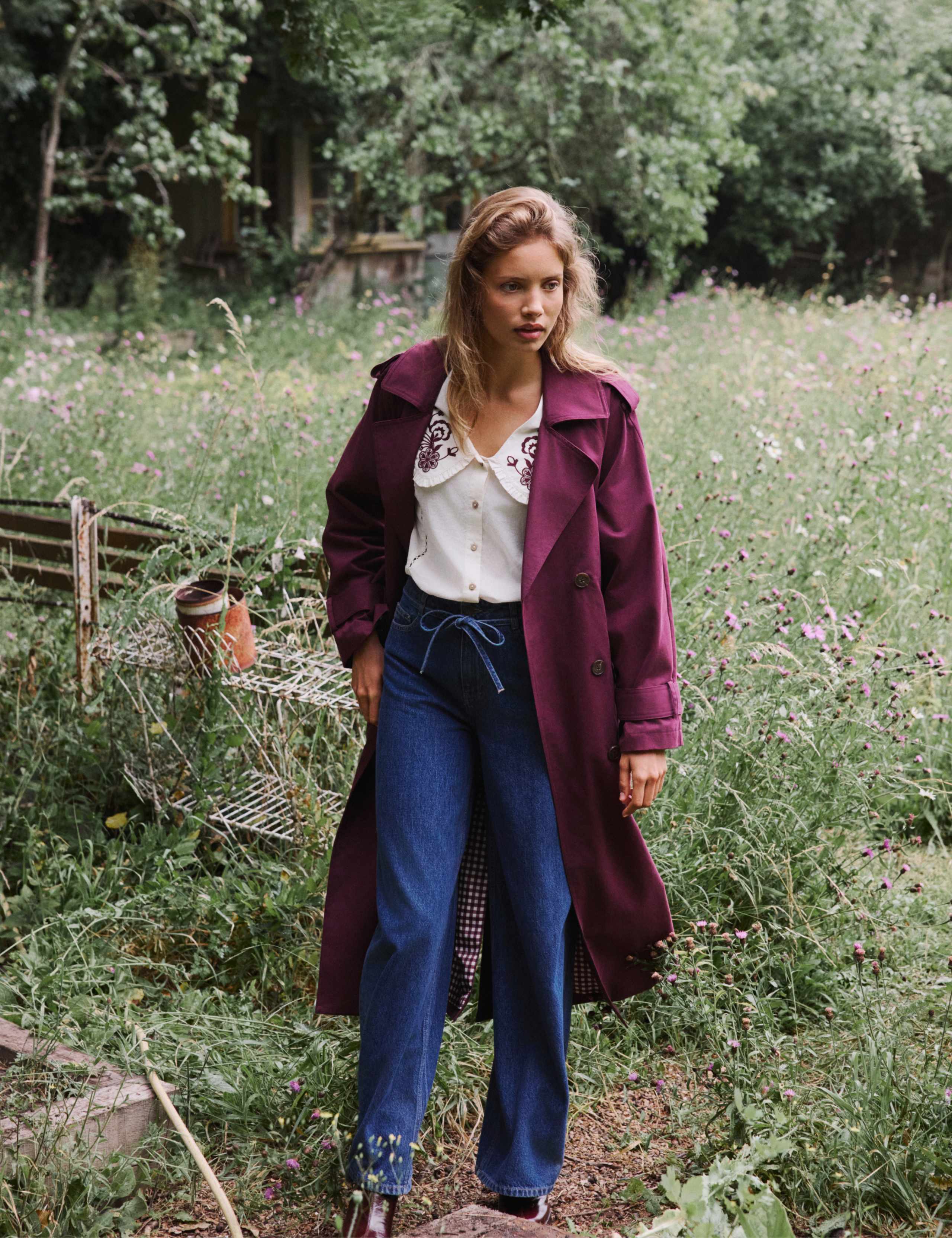 Pure Cotton Longline Trench Coat 6 of 6