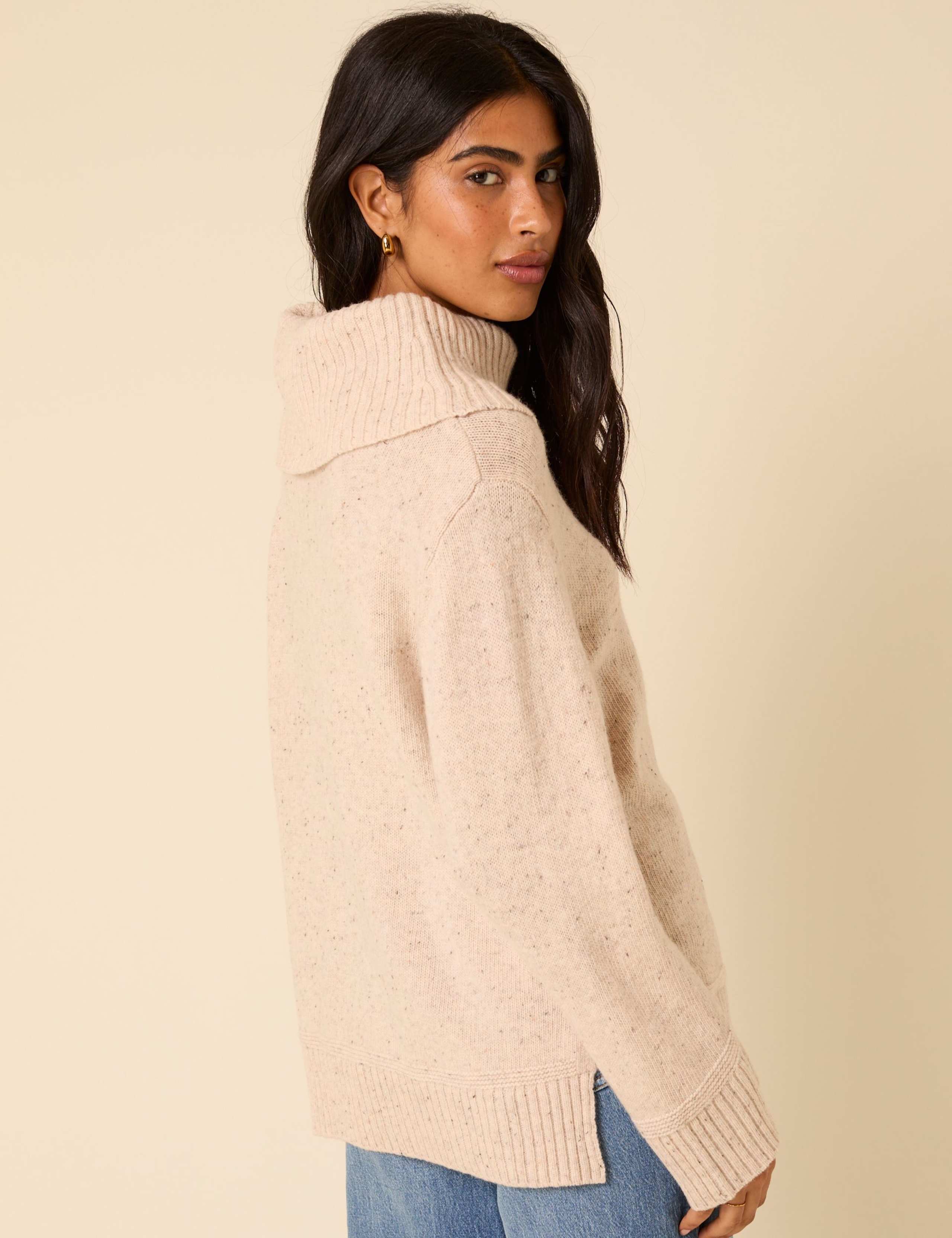 Roll Neck Relaxed Fit Jumper With Wool 2 of 5
