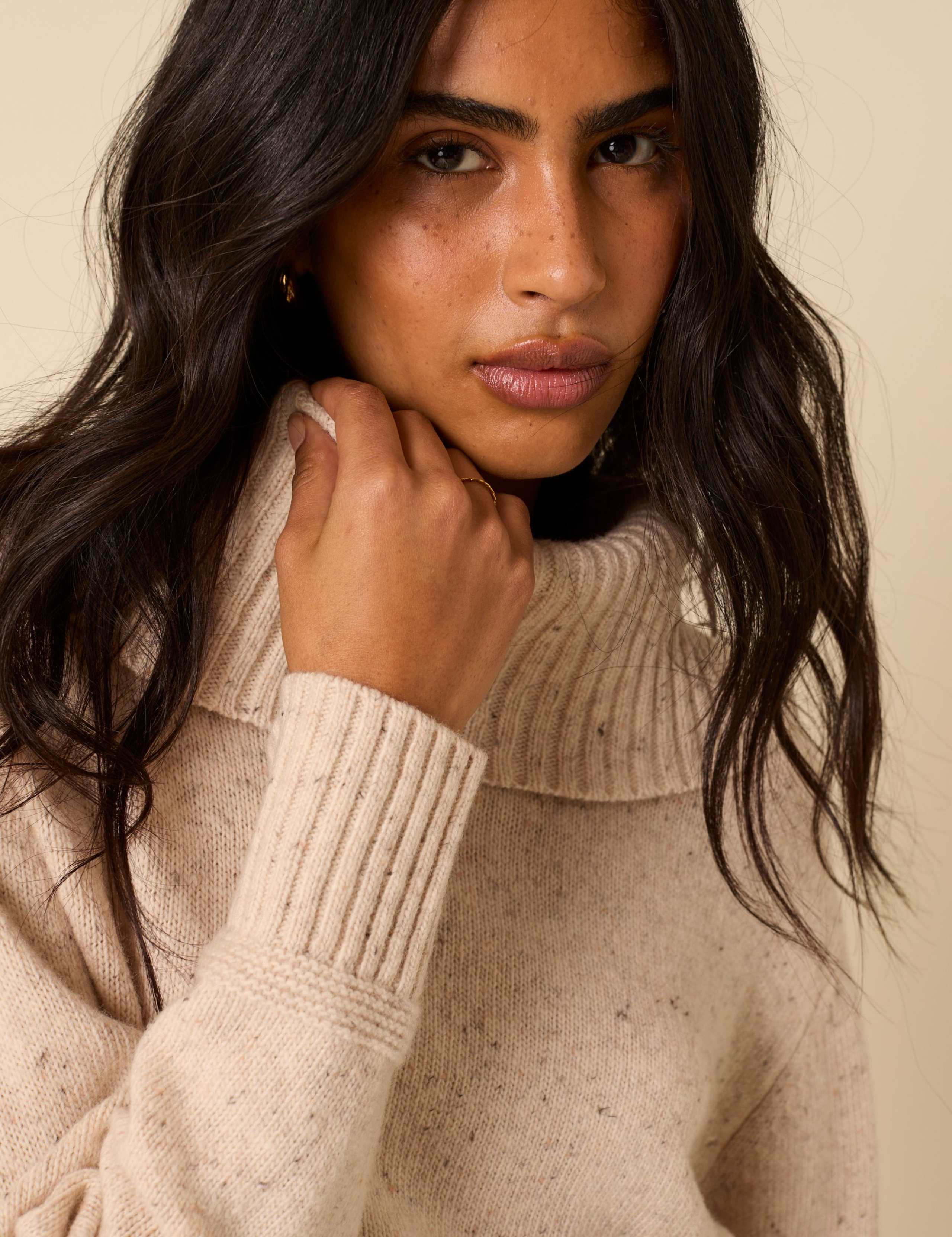 Roll Neck Relaxed Fit Jumper With Wool 3 of 5