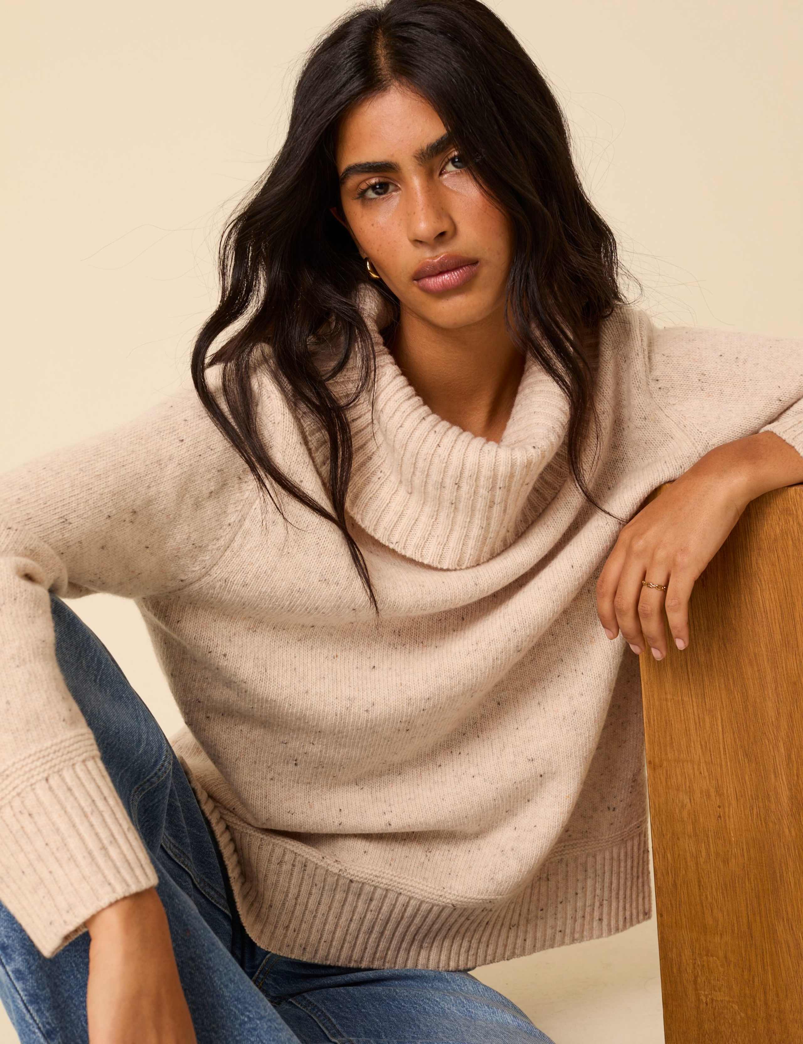 Roll Neck Relaxed Fit Jumper With Wool 5 of 5