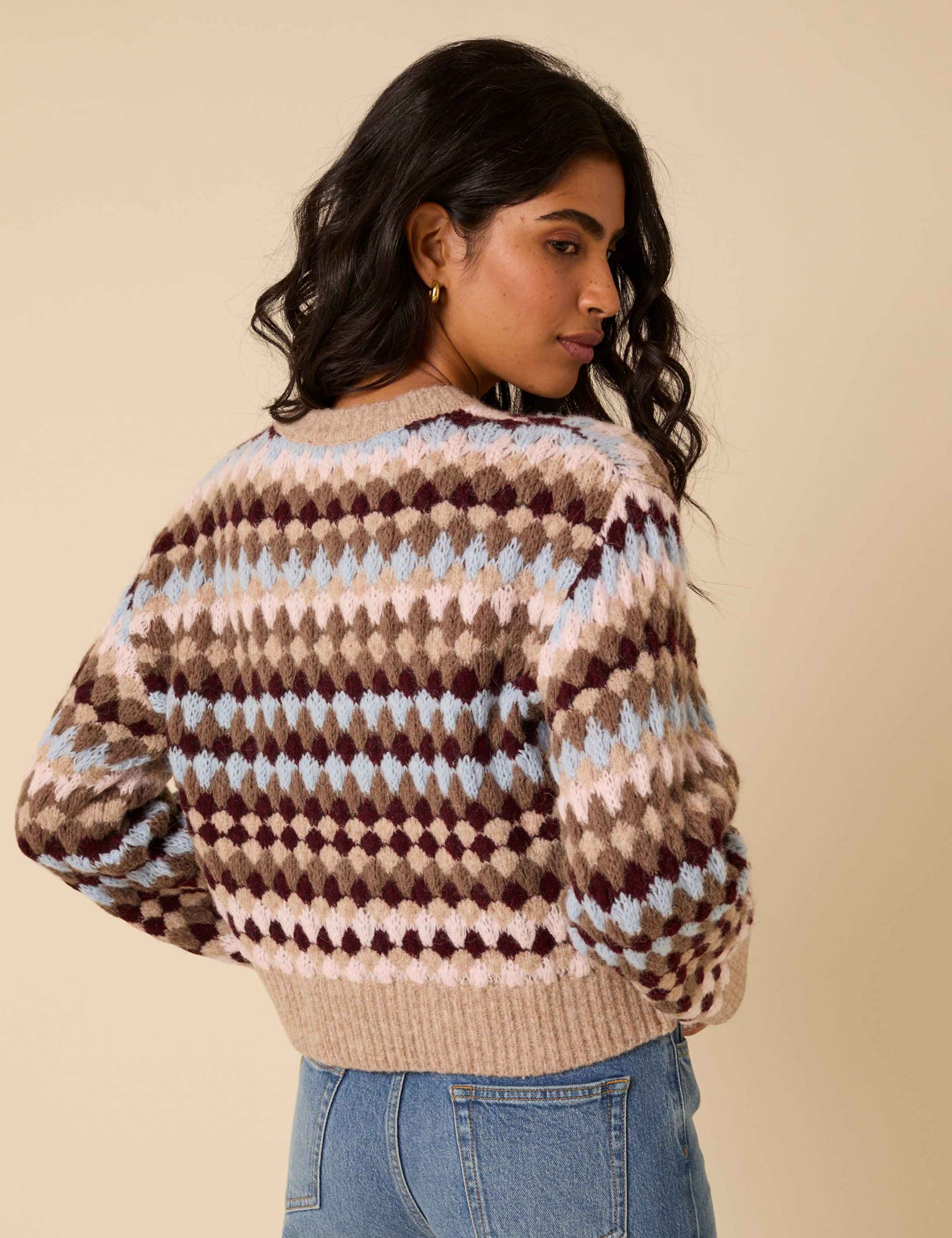 Texture Stripe Jumper MTJ Neck Relaxed Jumper 3 of 5