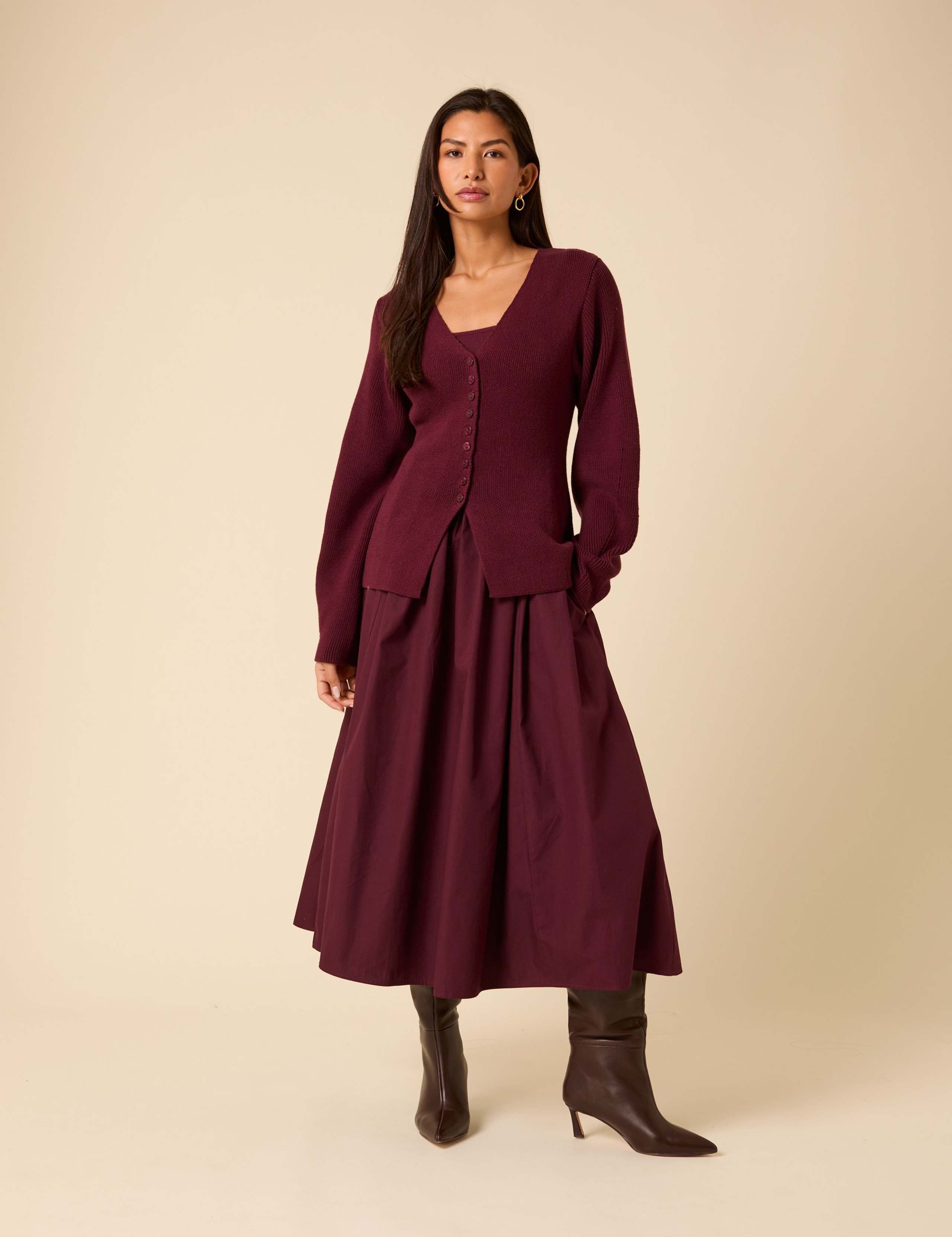 Pure Cotton Textured Barrel Sleeve Cardigan 3 of 5