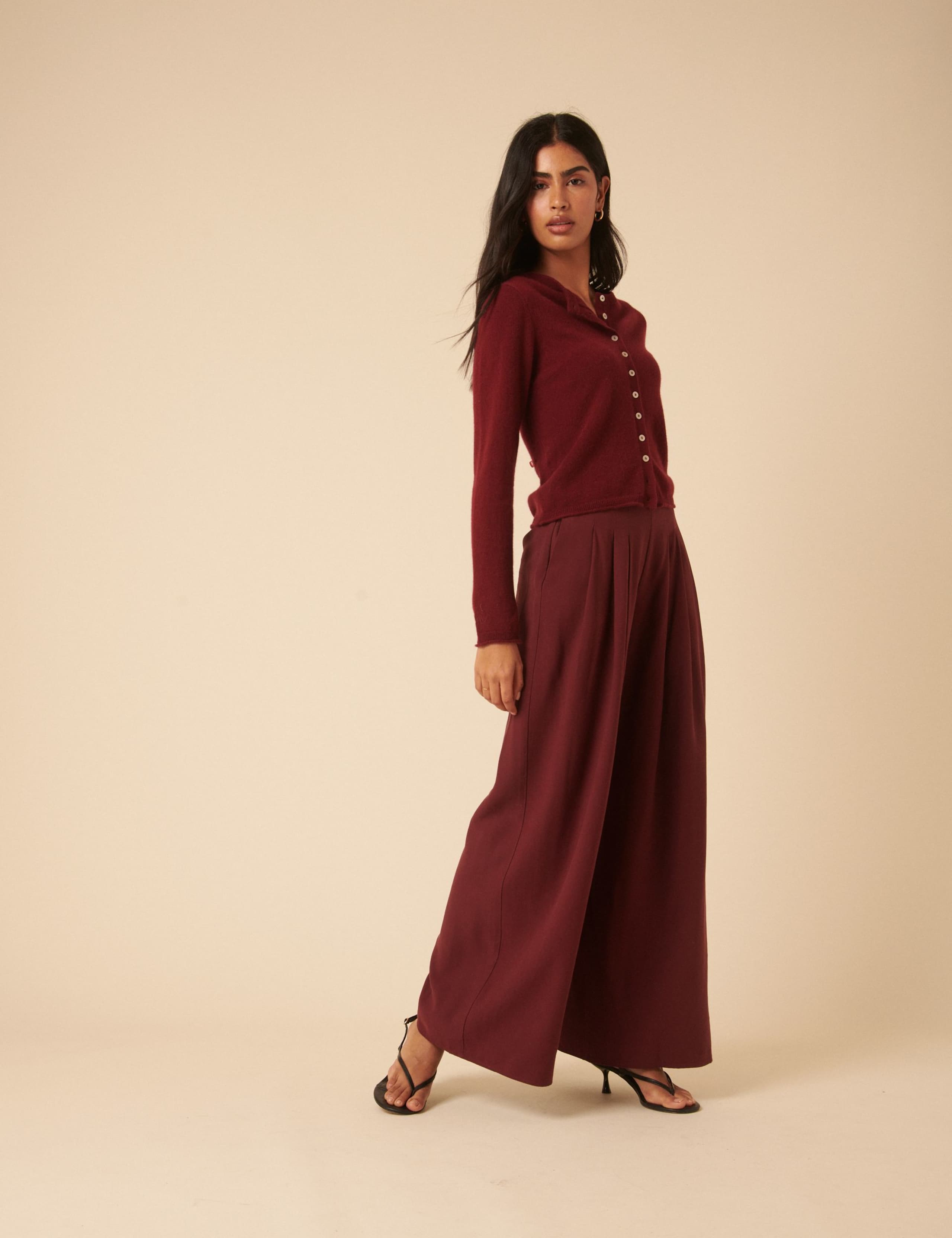 Pure Cashmere Cropped Cardigan 2 of 5