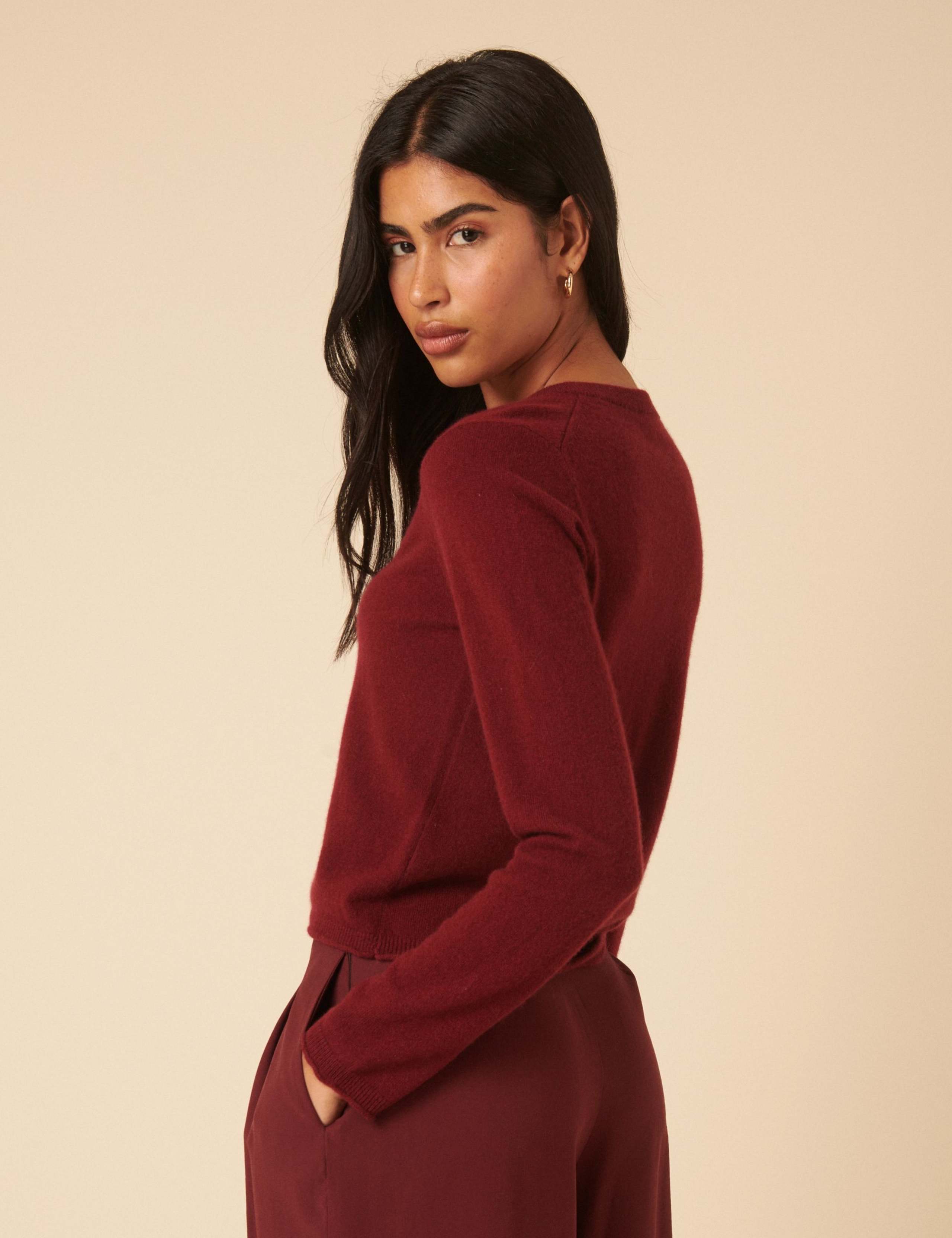 Pure Cashmere Cropped Cardigan 4 of 5