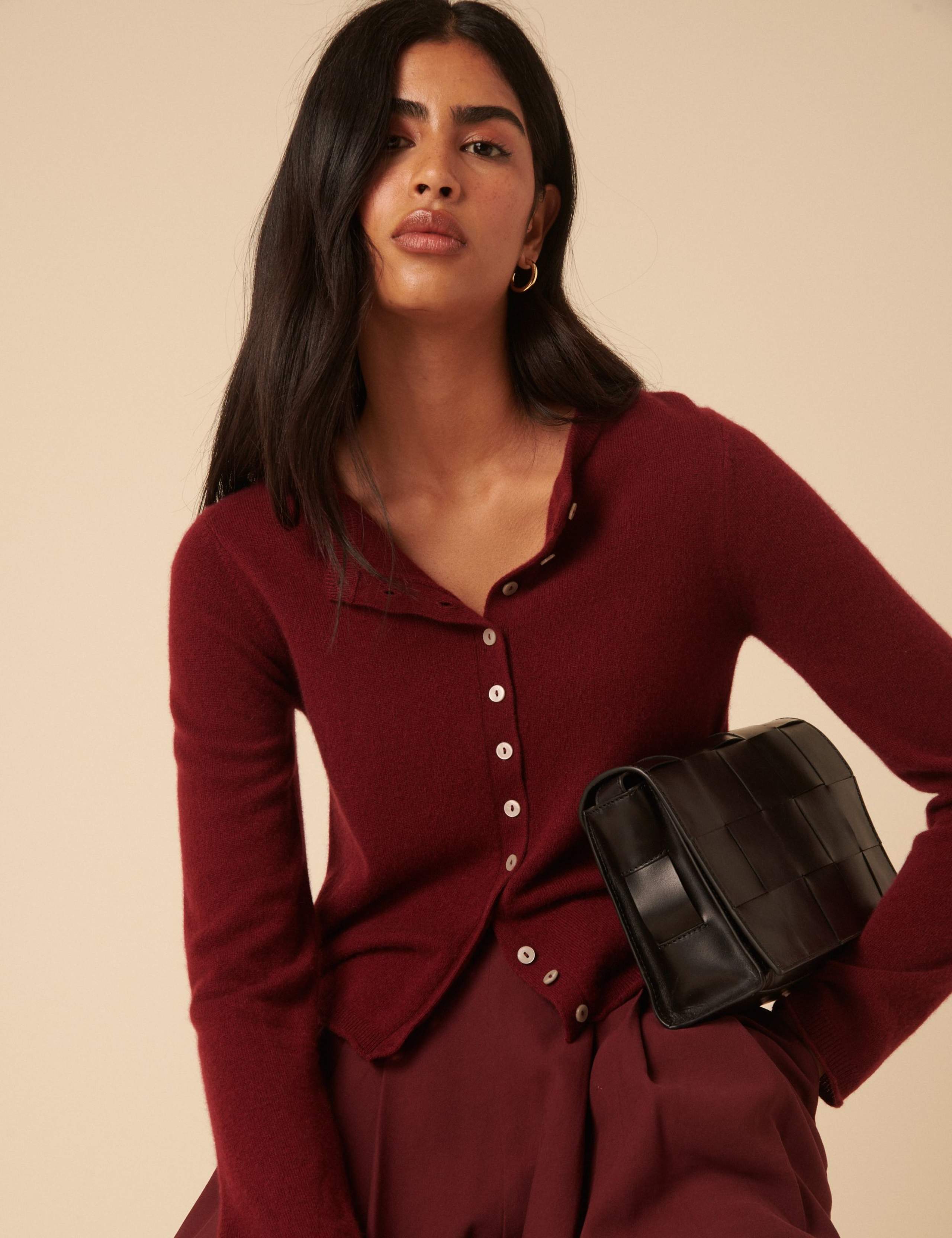 Pure Cashmere Cropped Cardigan 5 of 5