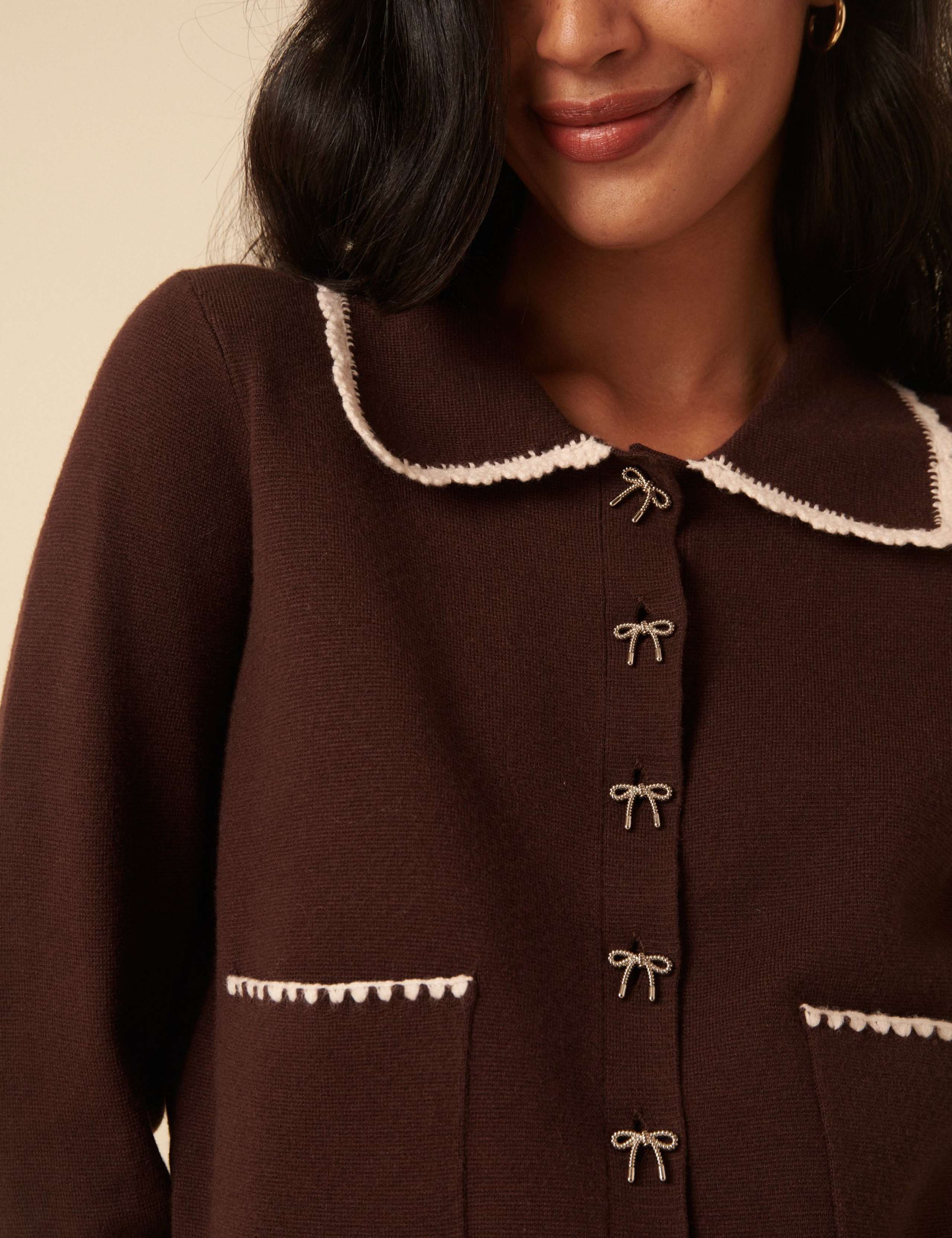 Collared Knitted Jacket 5 of 5