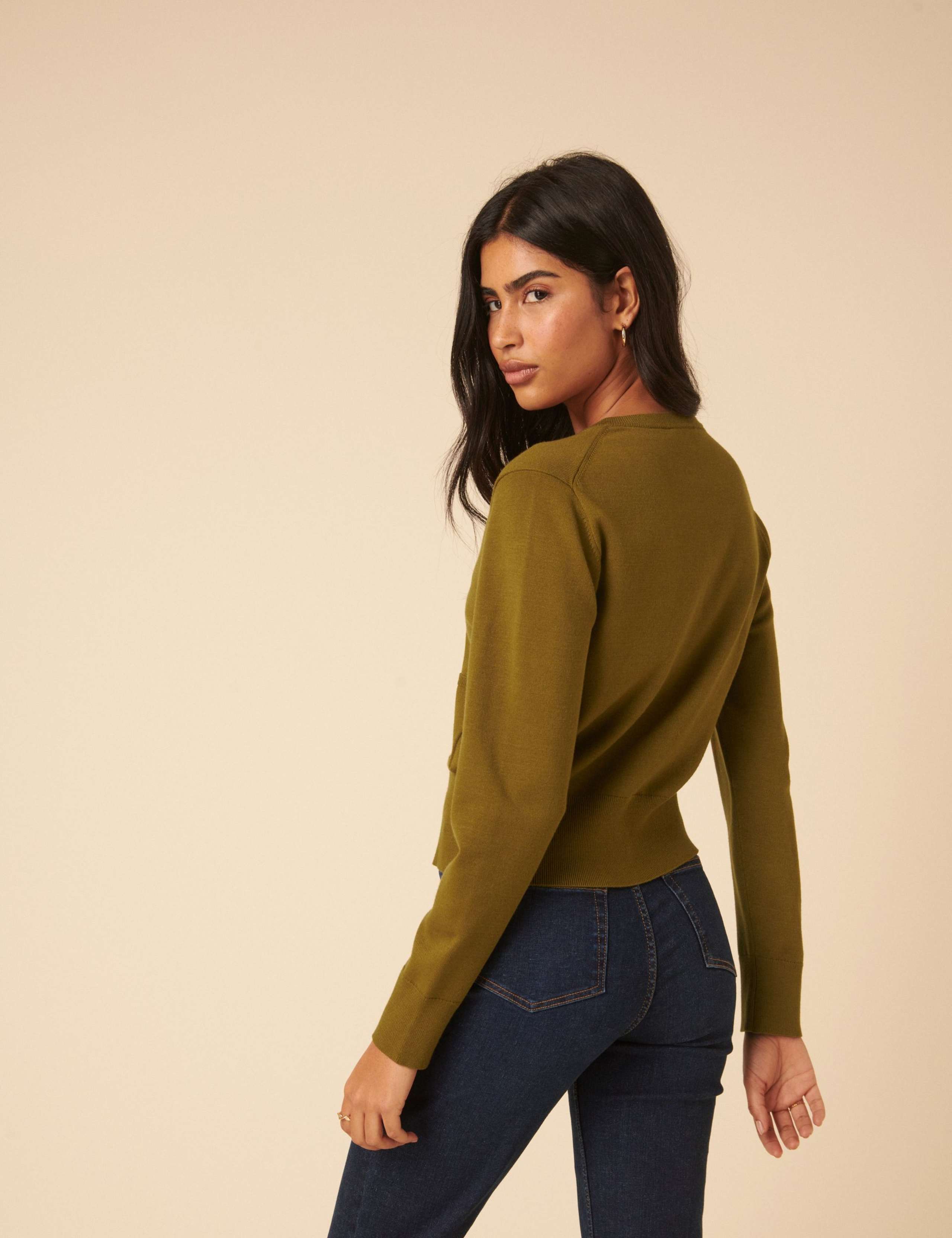 Crew Neck Cardigan 2 of 5