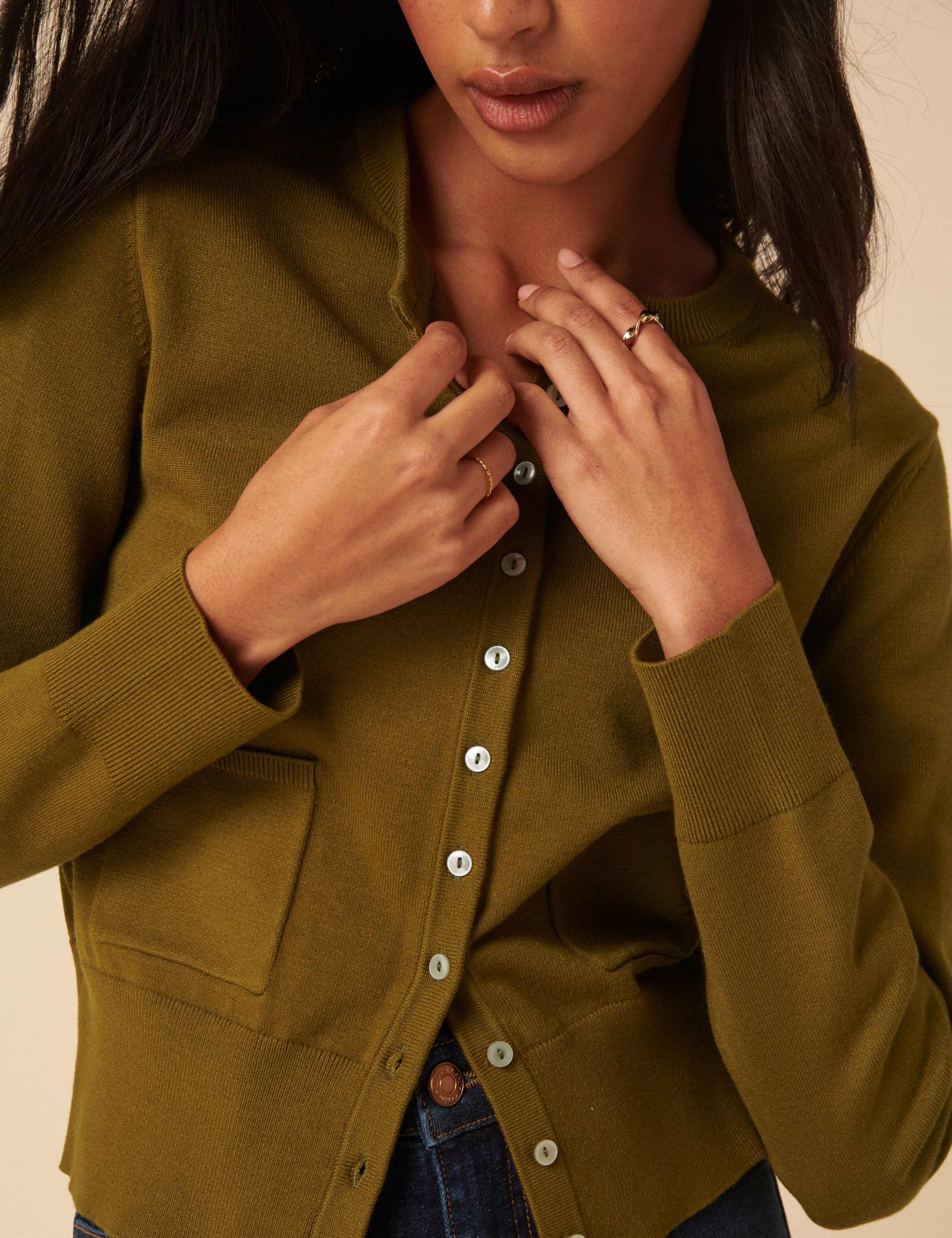 Crew Neck Cardigan 4 of 5