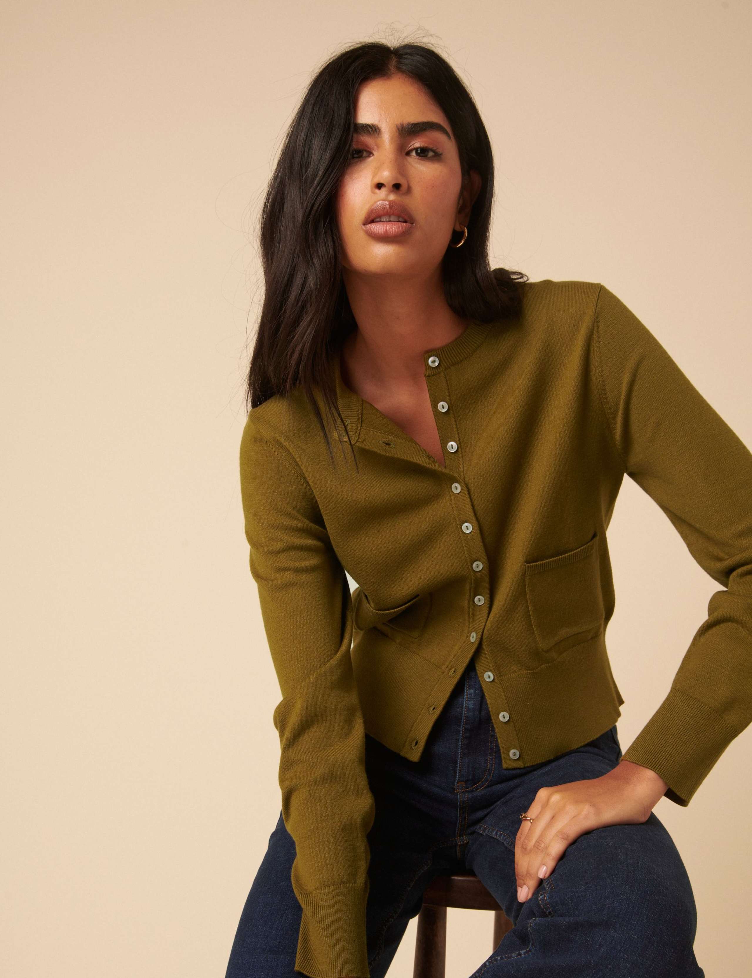 Crew Neck Cardigan 5 of 5